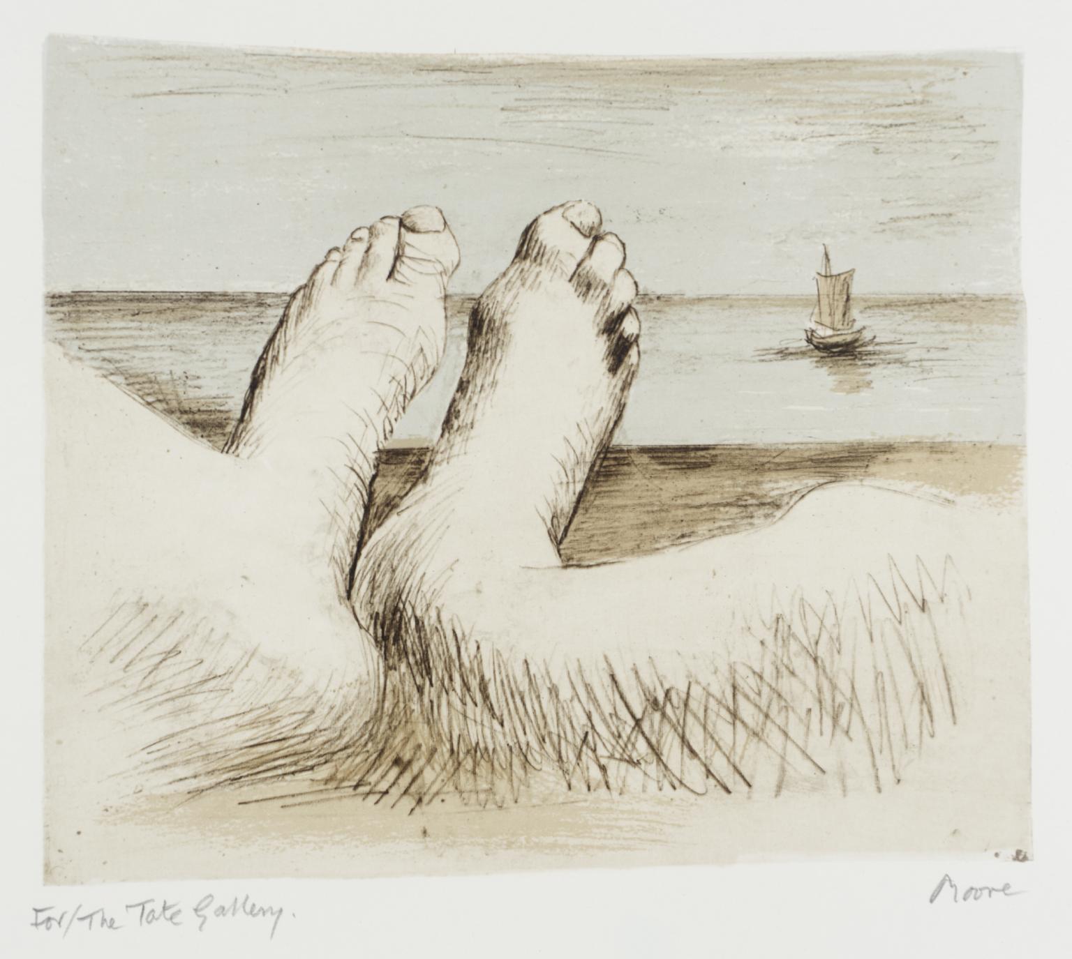 Feet on Holiday II by Henry Moore OM, CH