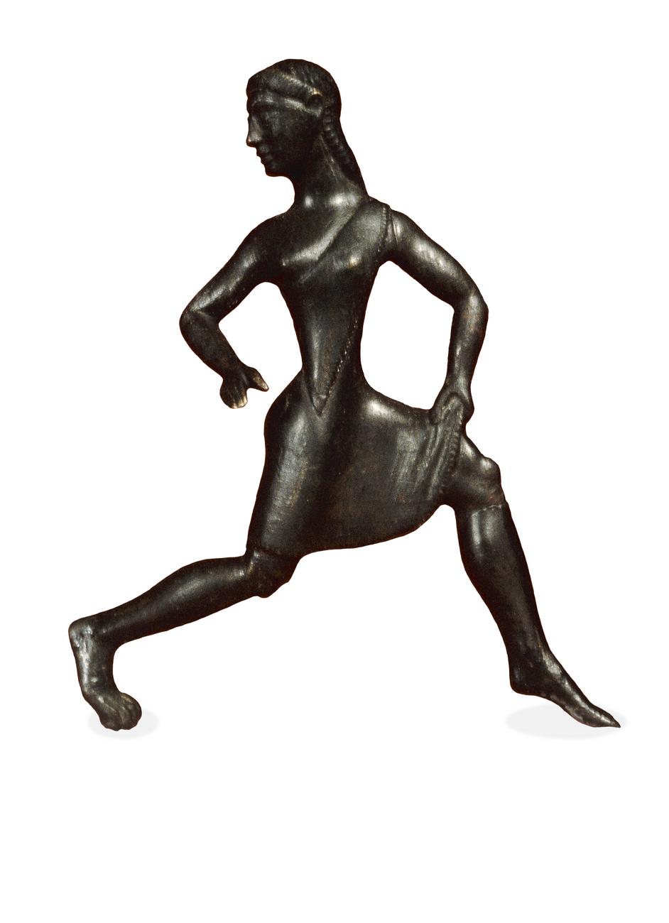 Figure of a running girl