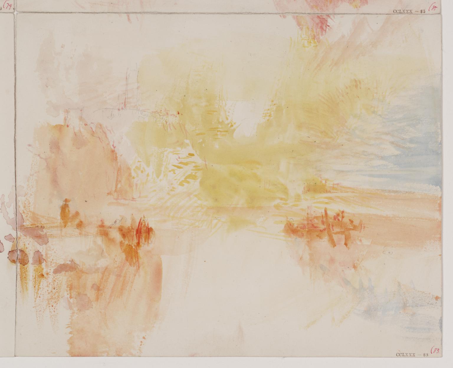 Figures and ?Coastal Terrain by Joseph Mallord William Turner