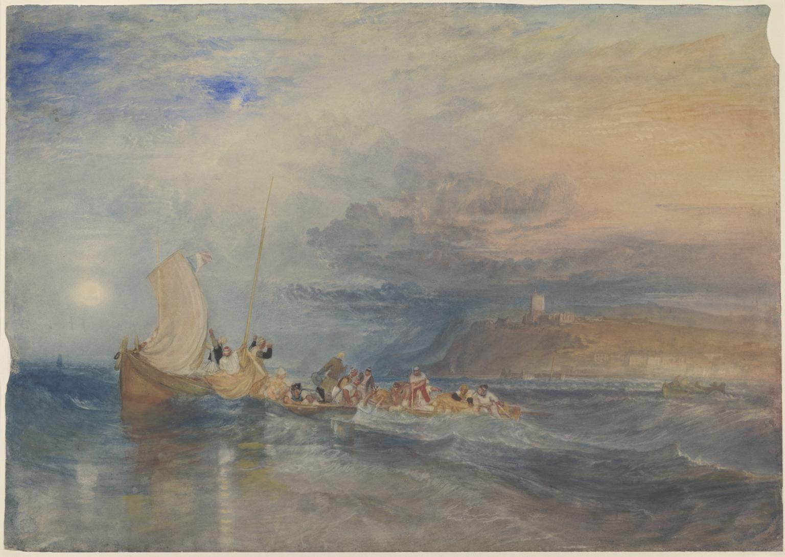 Folkestone from the Sea by Joseph Mallord William Turner