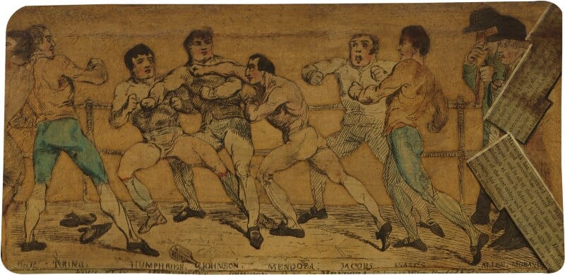 'Foul play, or Humphreys and Johnson a match for Mendoza...' by Samuel William Fores
