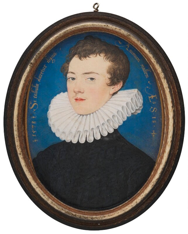Francis Bacon, 1st Viscount St Alban by Nicholas Hilliard