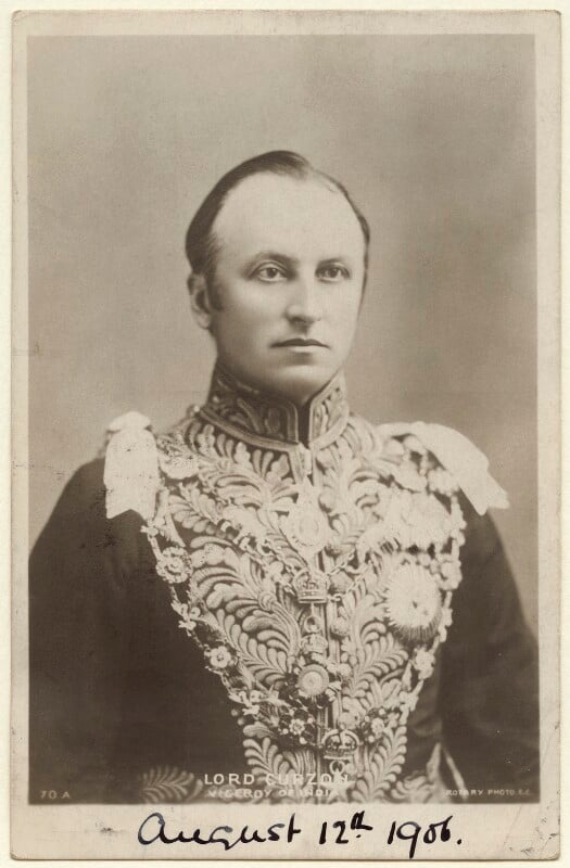 George Nathaniel Curzon, Marquess Curzon of Kedleston by Rotary Photographic Co Ltd