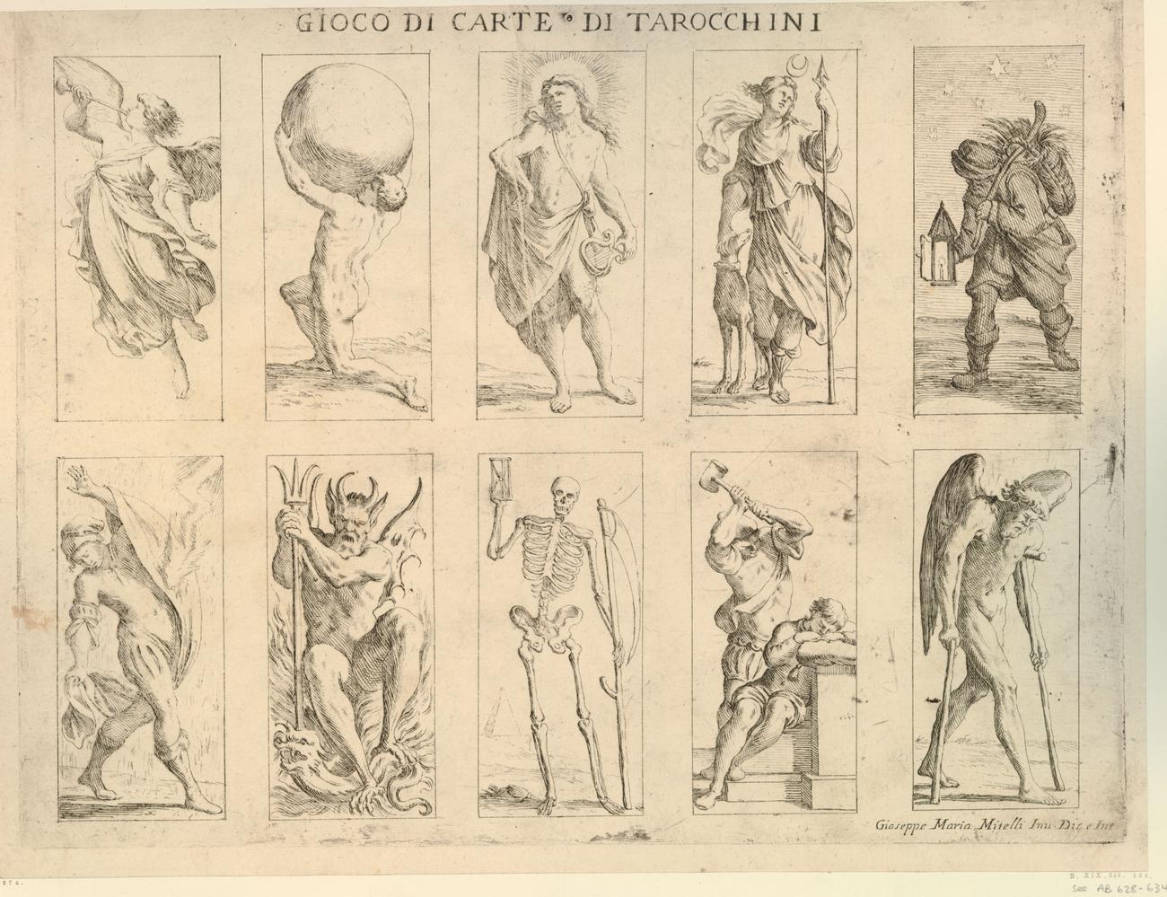 Gioco di carte con nuovo forma di Tarocchini