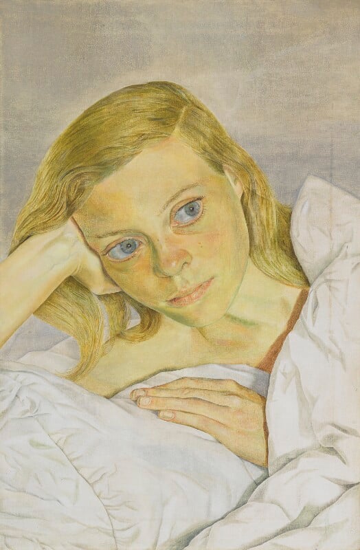 Girl in Bed by Lucian Freud