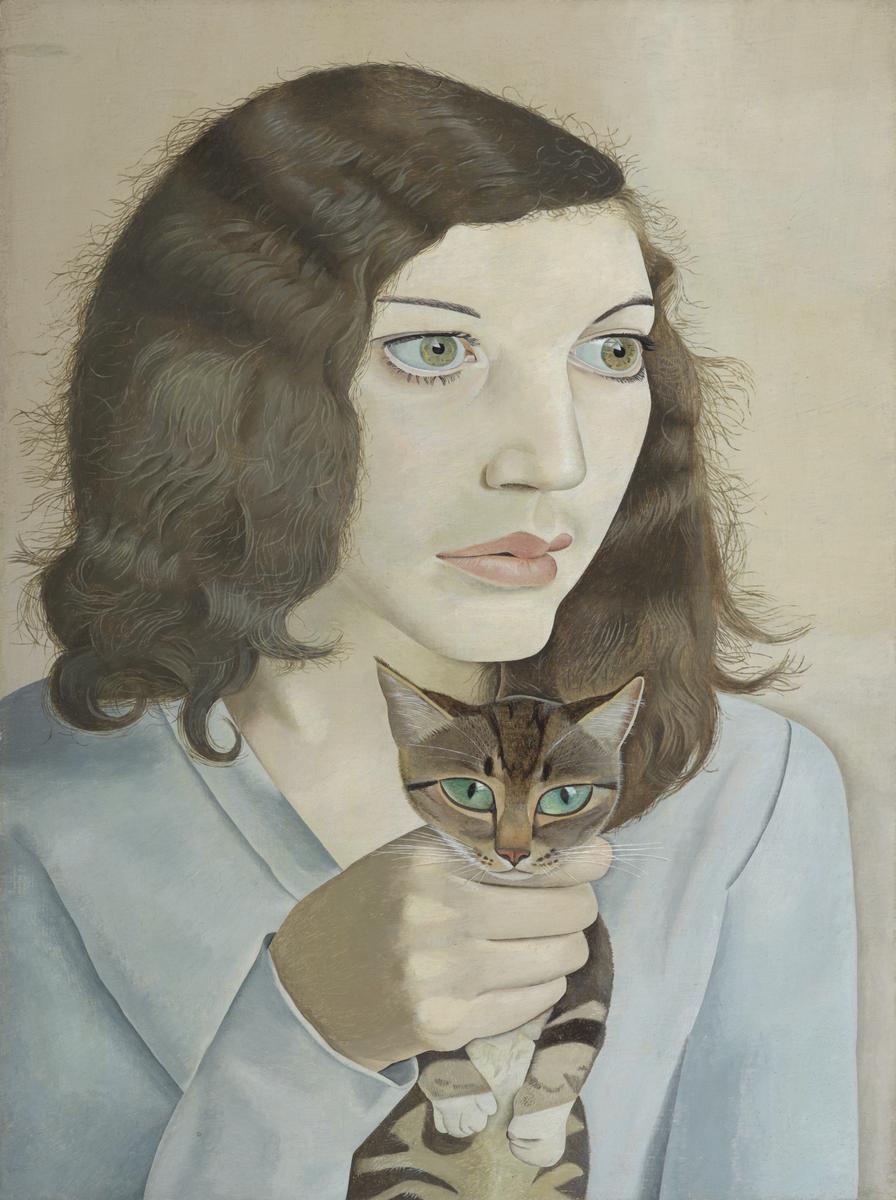 Girl with a Kitten by Lucian Freud