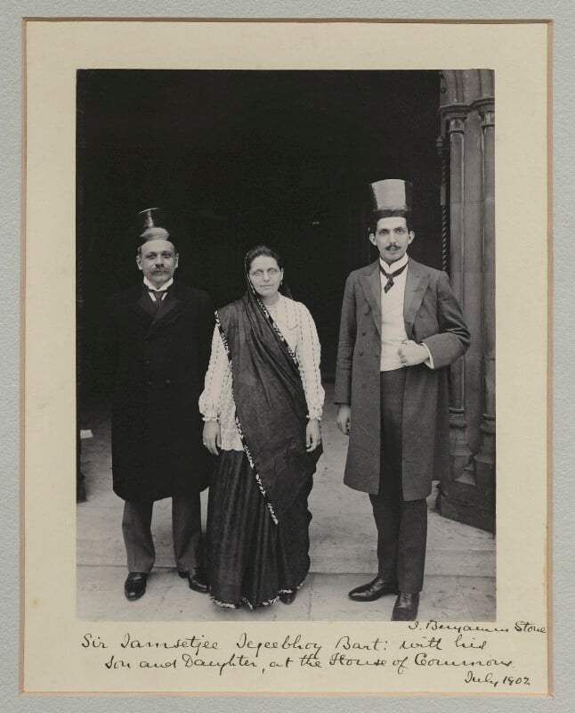 Group at the Houses of Parliament by Sir (John) Benjamin Stone
