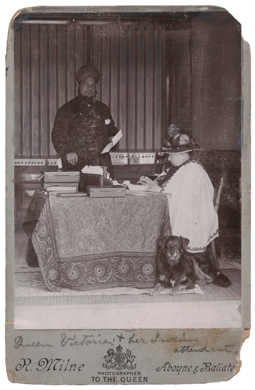 Hafiz Abdul Karim; Queen Victoria with her dog Noble by Robert Milne