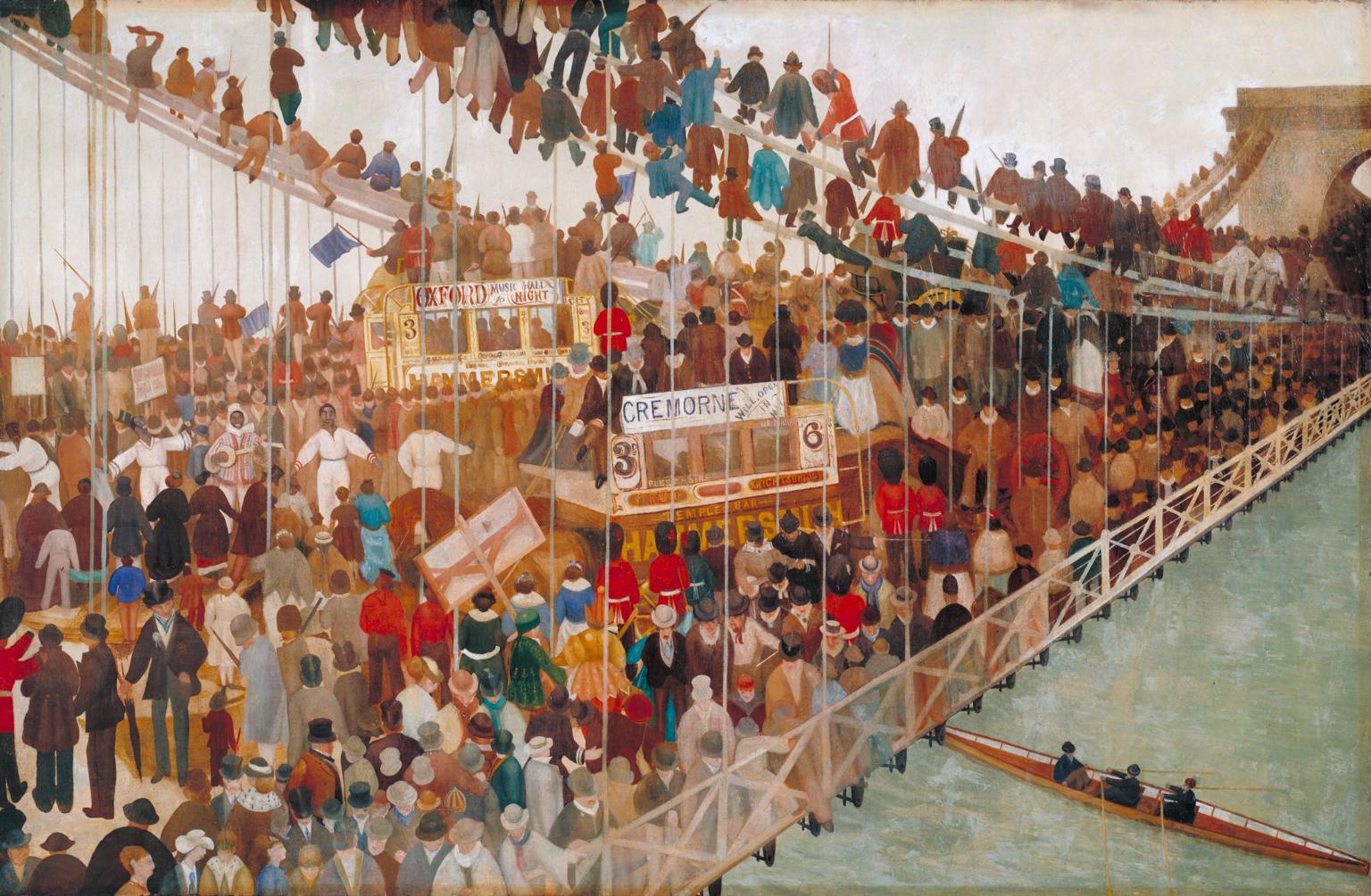 Hammersmith Bridge on Boat-race Day by Walter Greaves