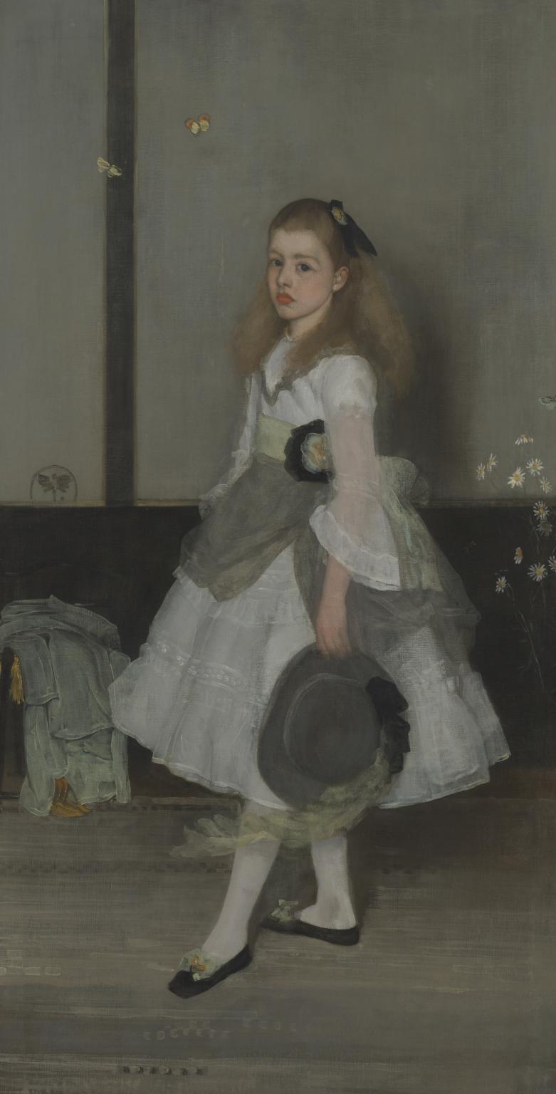 Harmony in Grey and Green: Miss Cicely Alexander by James McNeill Whistler