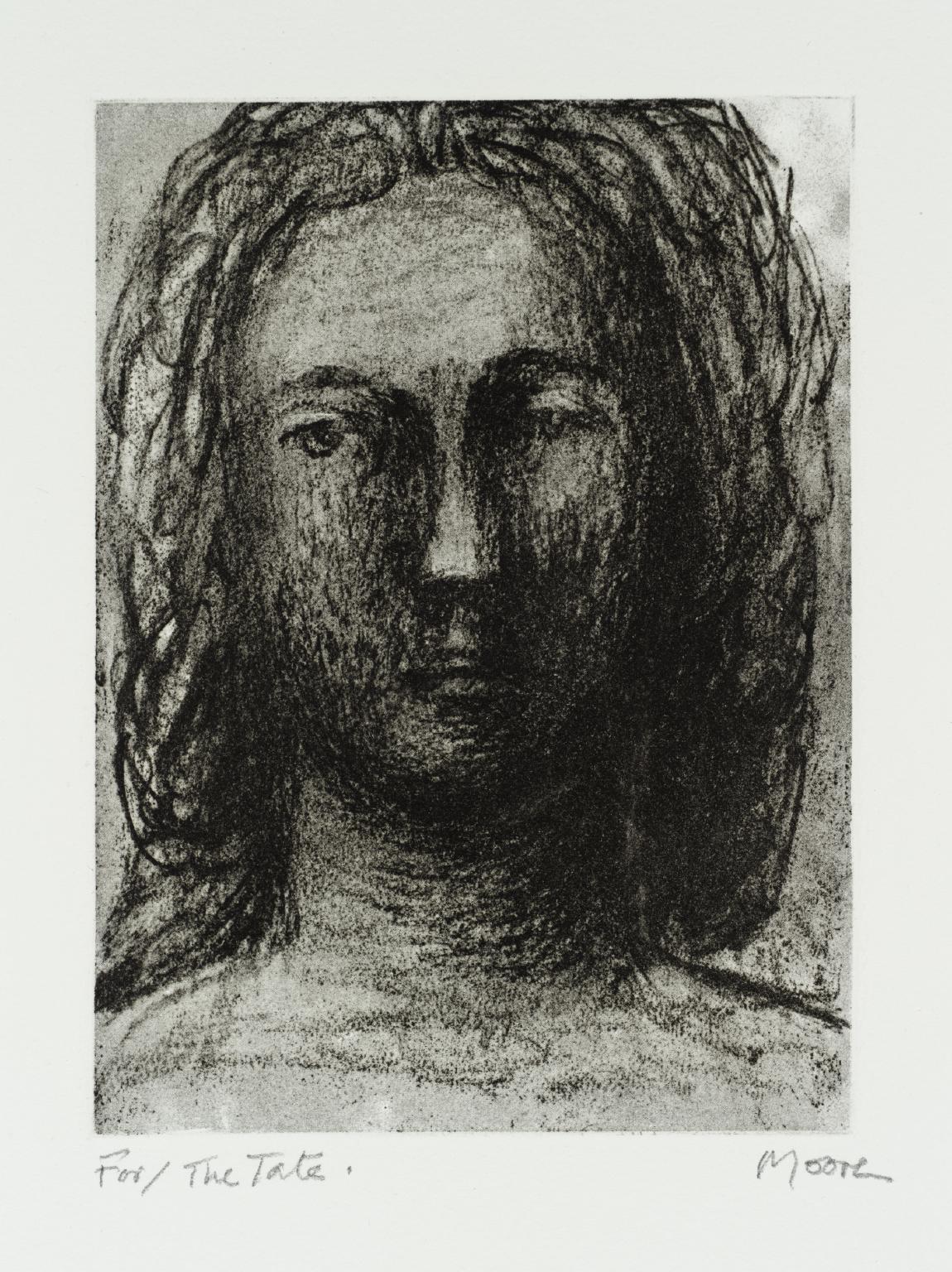 Head of Girl III by Henry Moore OM, CH