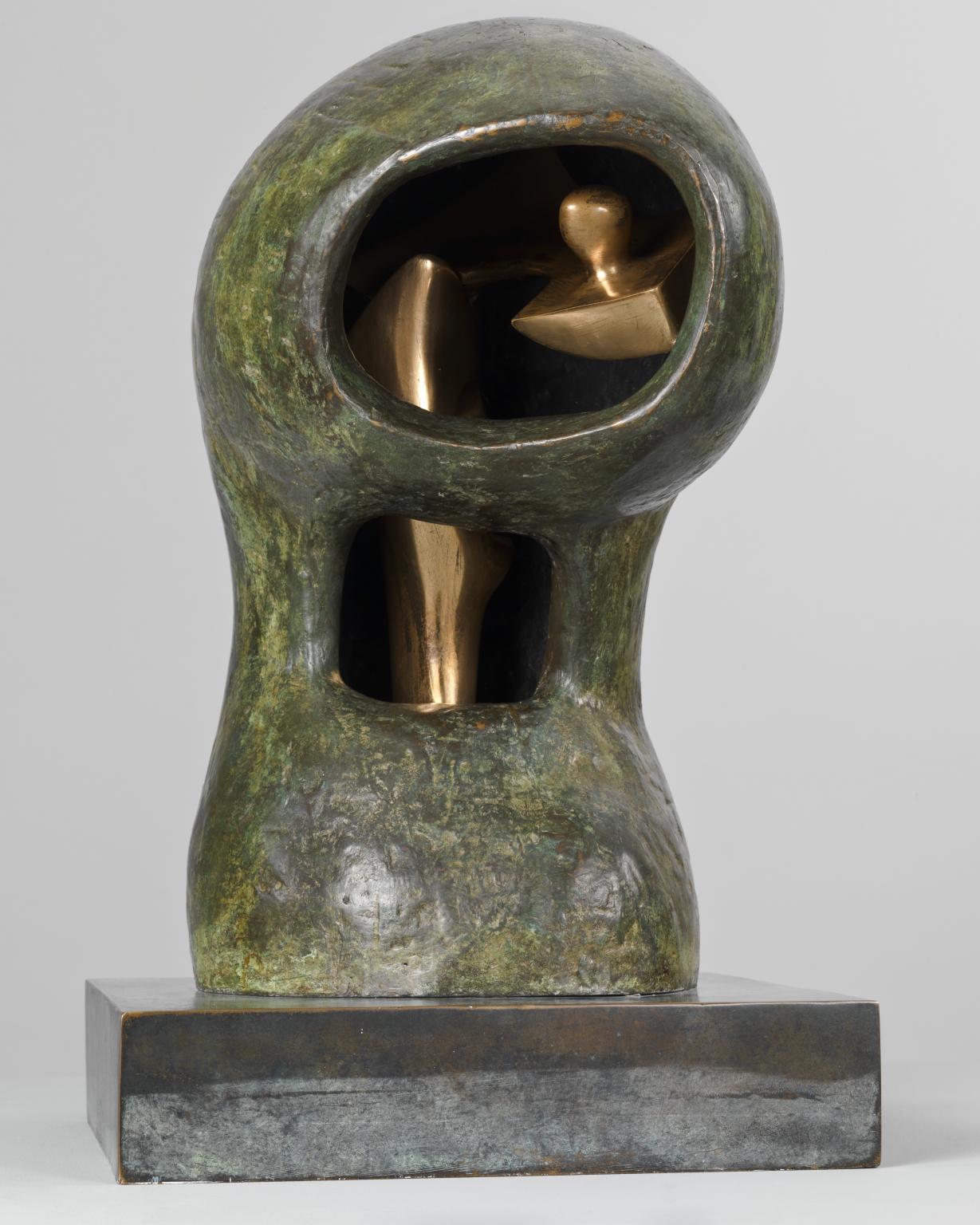 Helmet Head No.4: Interior-Exterior by Henry Moore OM, CH