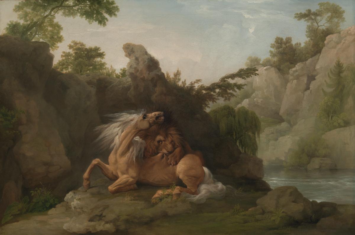 Horse Devoured by a Lion by George Stubbs