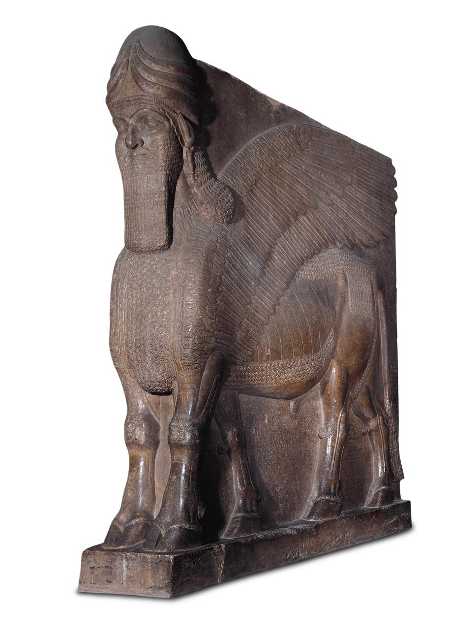 Human-headed winged bull