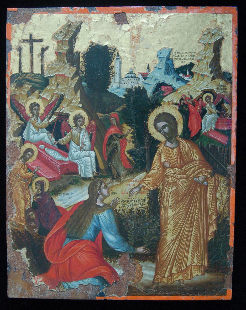 Icon with the Noli me tangere