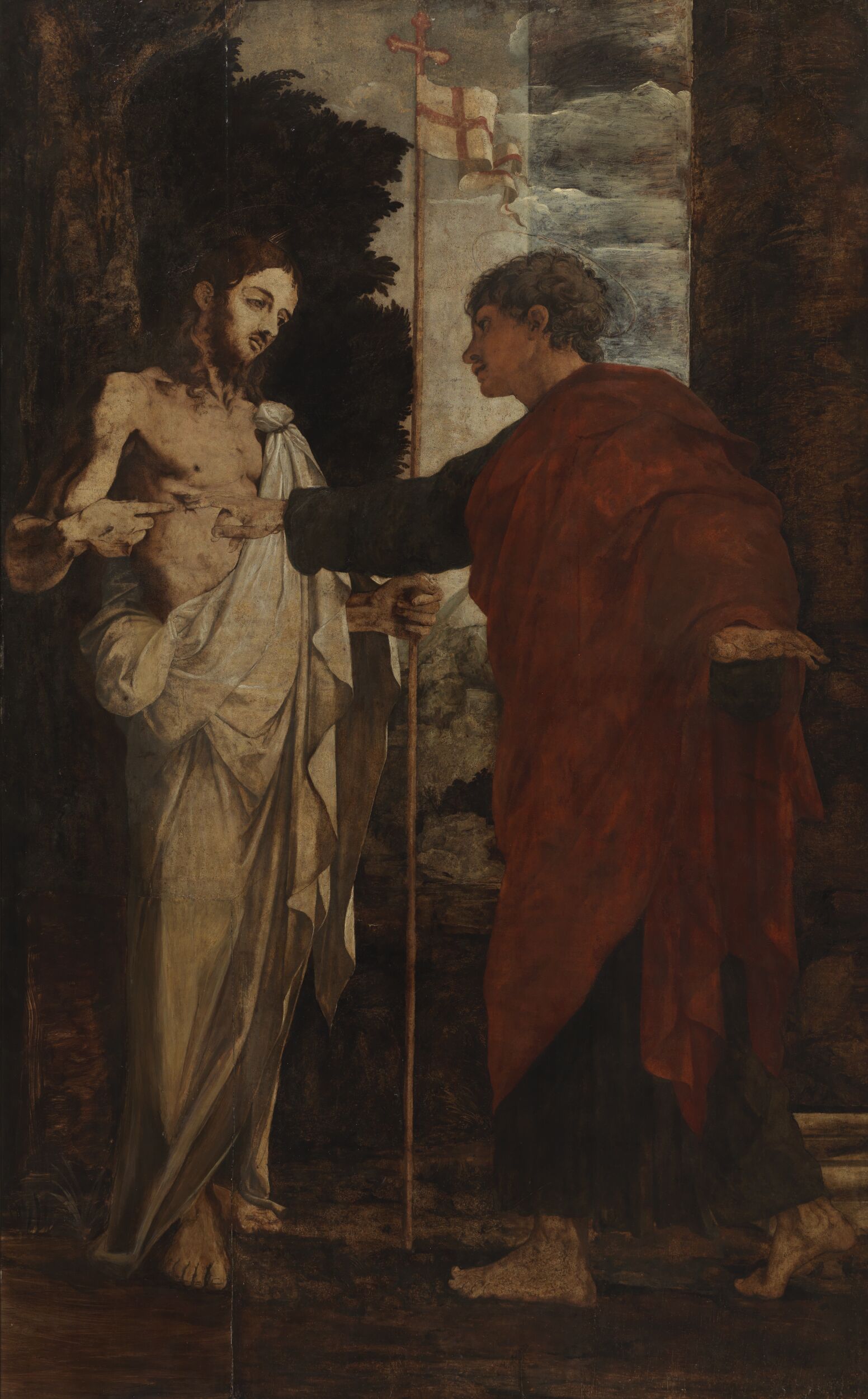 Incredulity of Saint Thomas by Polidoro da Caravaggio