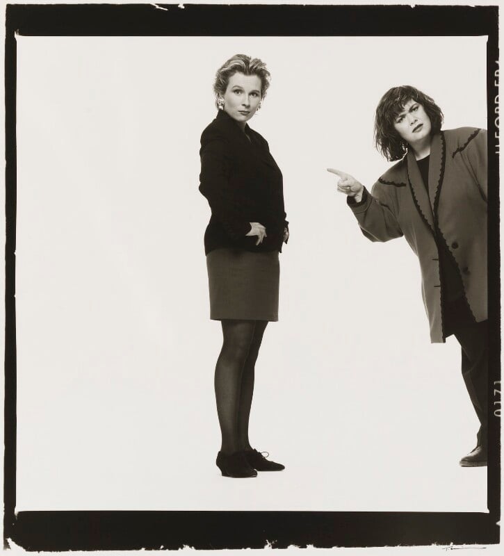 Jennifer Saunders; Dawn French as 'French and Saunders' by Trevor Leighton