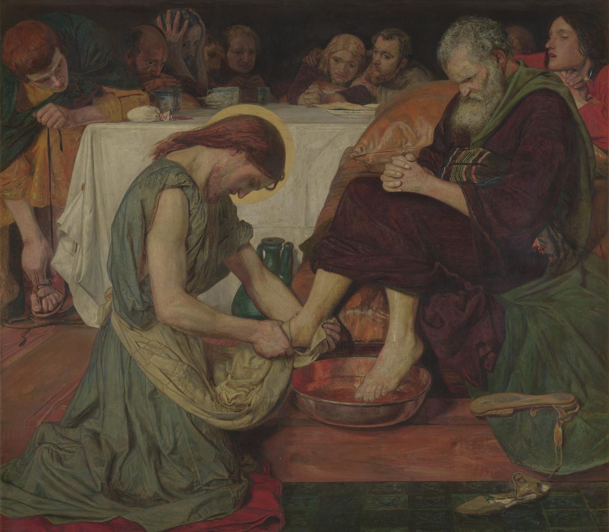 Jesus Washing Peter’s Feet by Ford Madox Brown