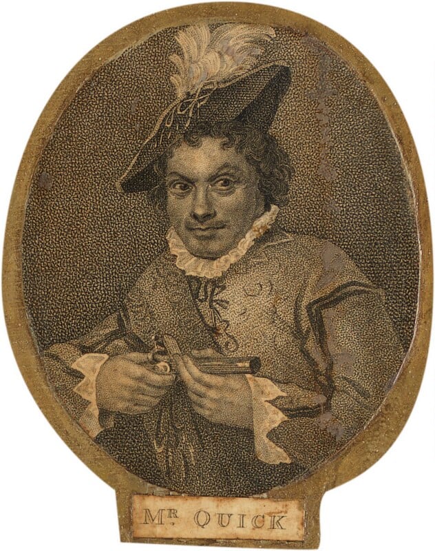 John Quick as Spado in O'Keefe's 'Castle of Andalucia' by Gainsborough Dupont