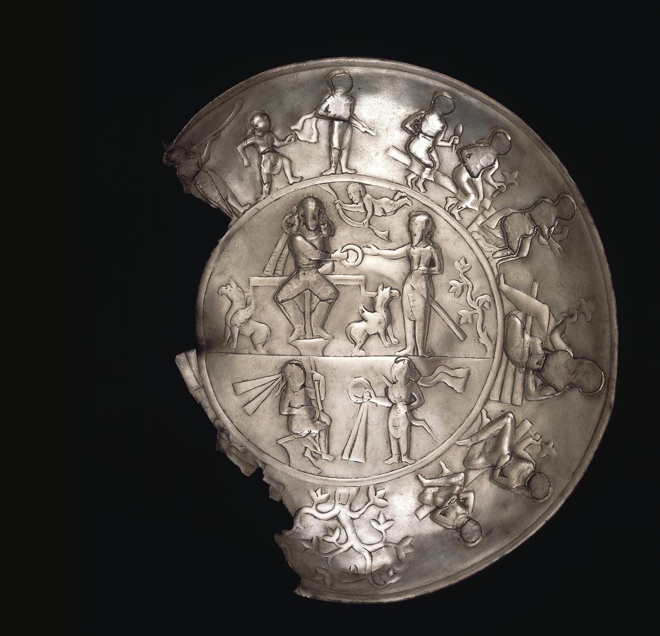 Kushano-Sasanian plate
