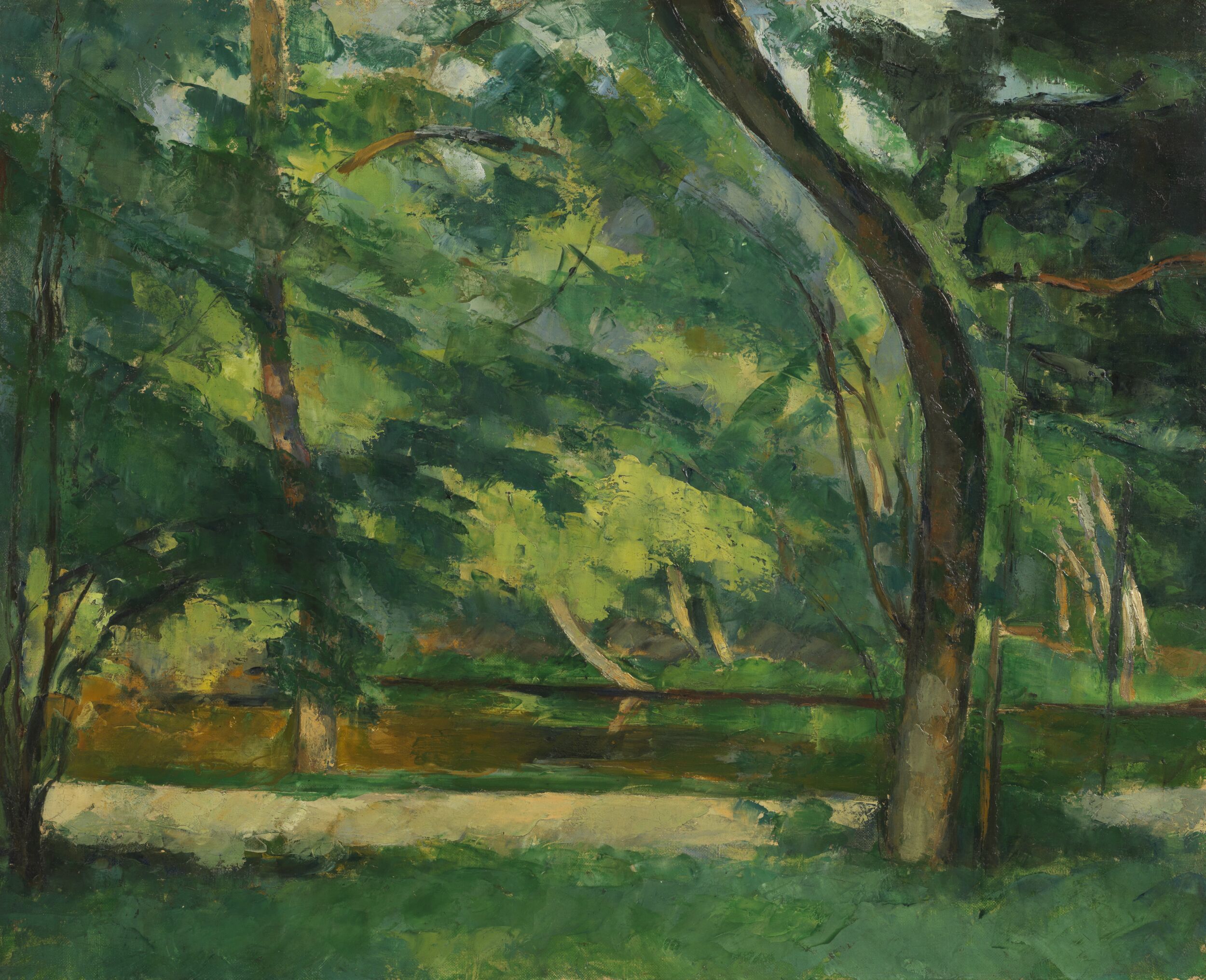 L'Etang des Soeurs, Osny (The Sisters' Pond, Osny) by Paul Cézanne