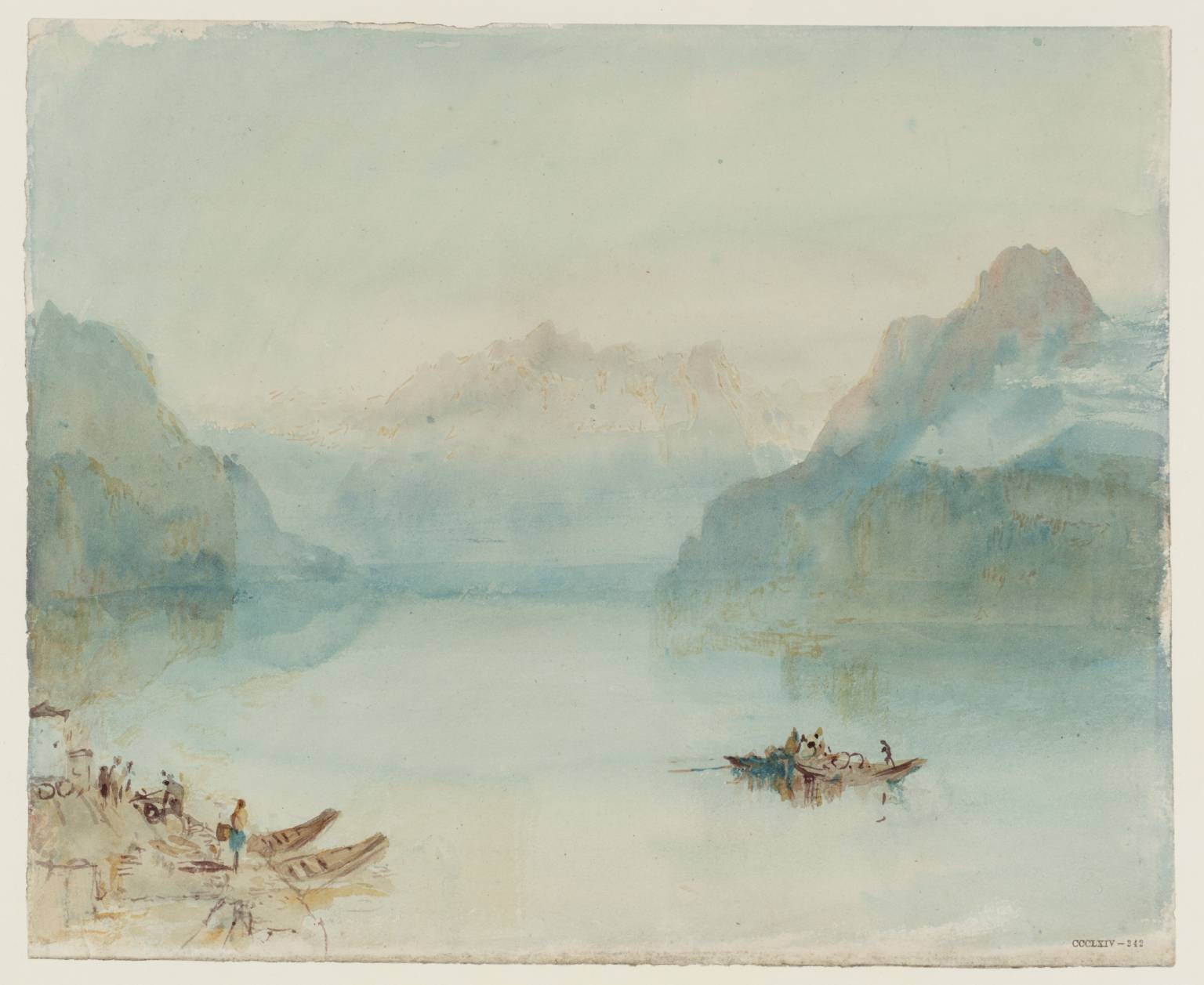 Lake Lucerne: The Bay of Uri, from Brunnen by Joseph Mallord William Turner