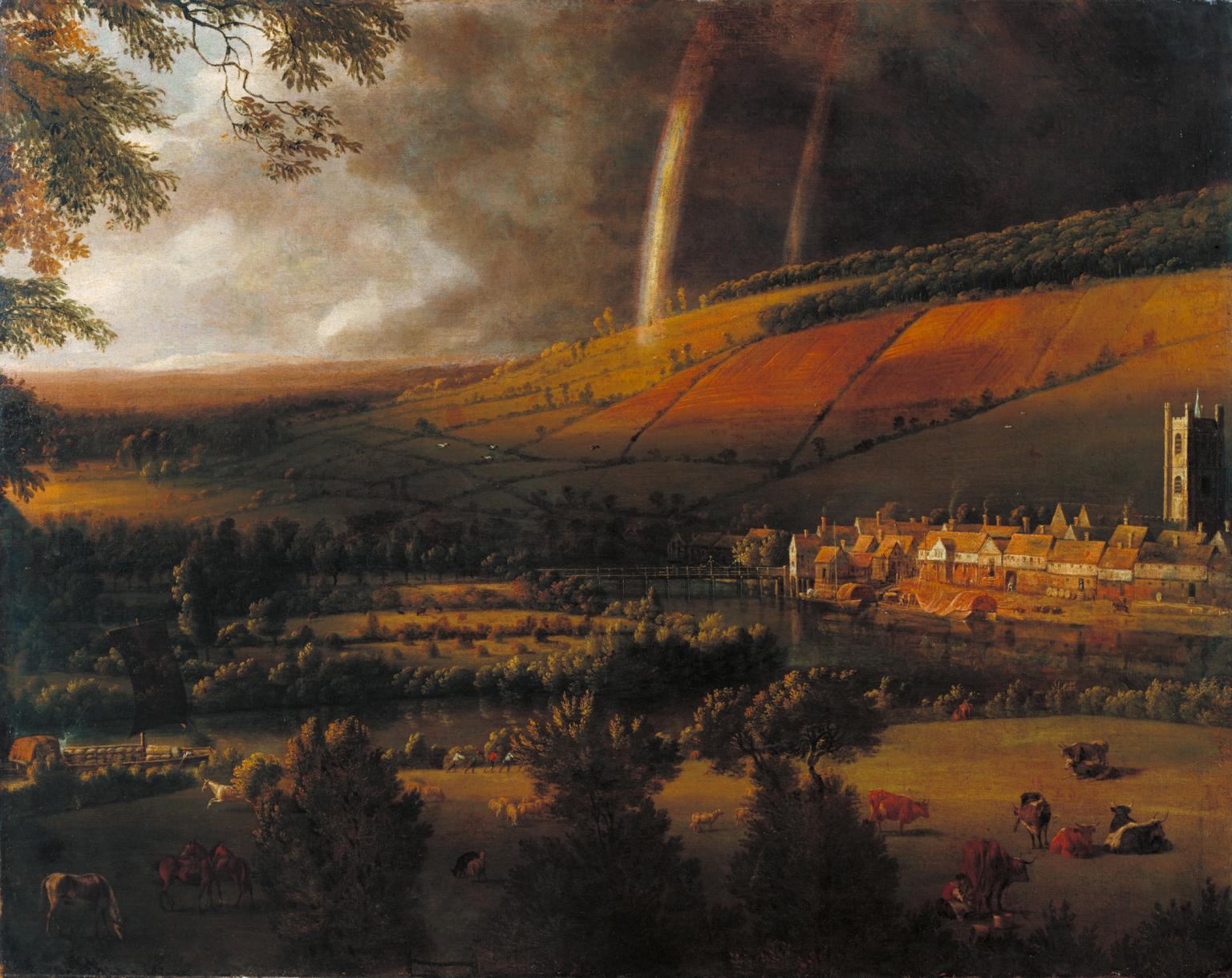 Landscape with Rainbow, Henley-on-Thames by Jan Siberechts