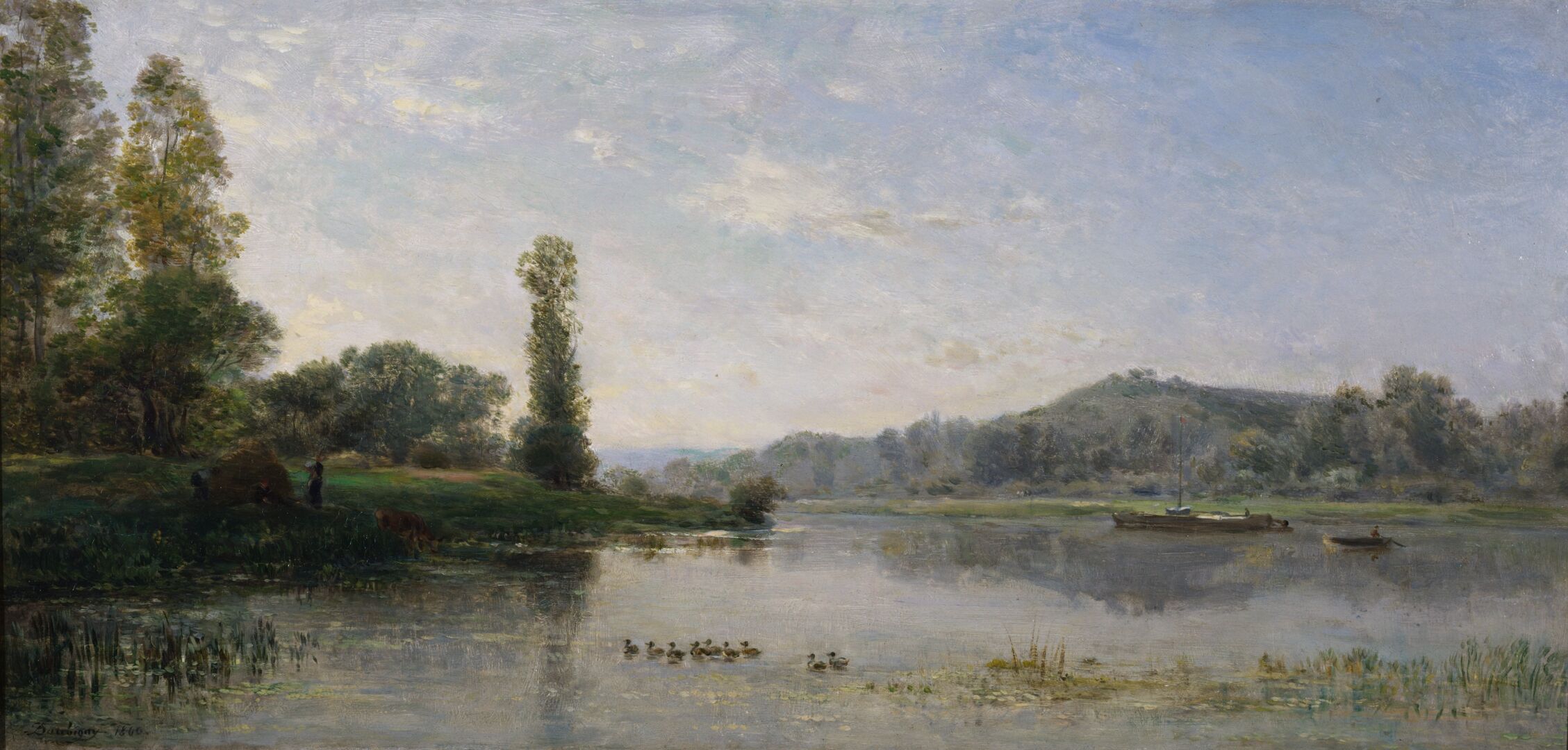 Landscape with a River by Charles François Daubigny