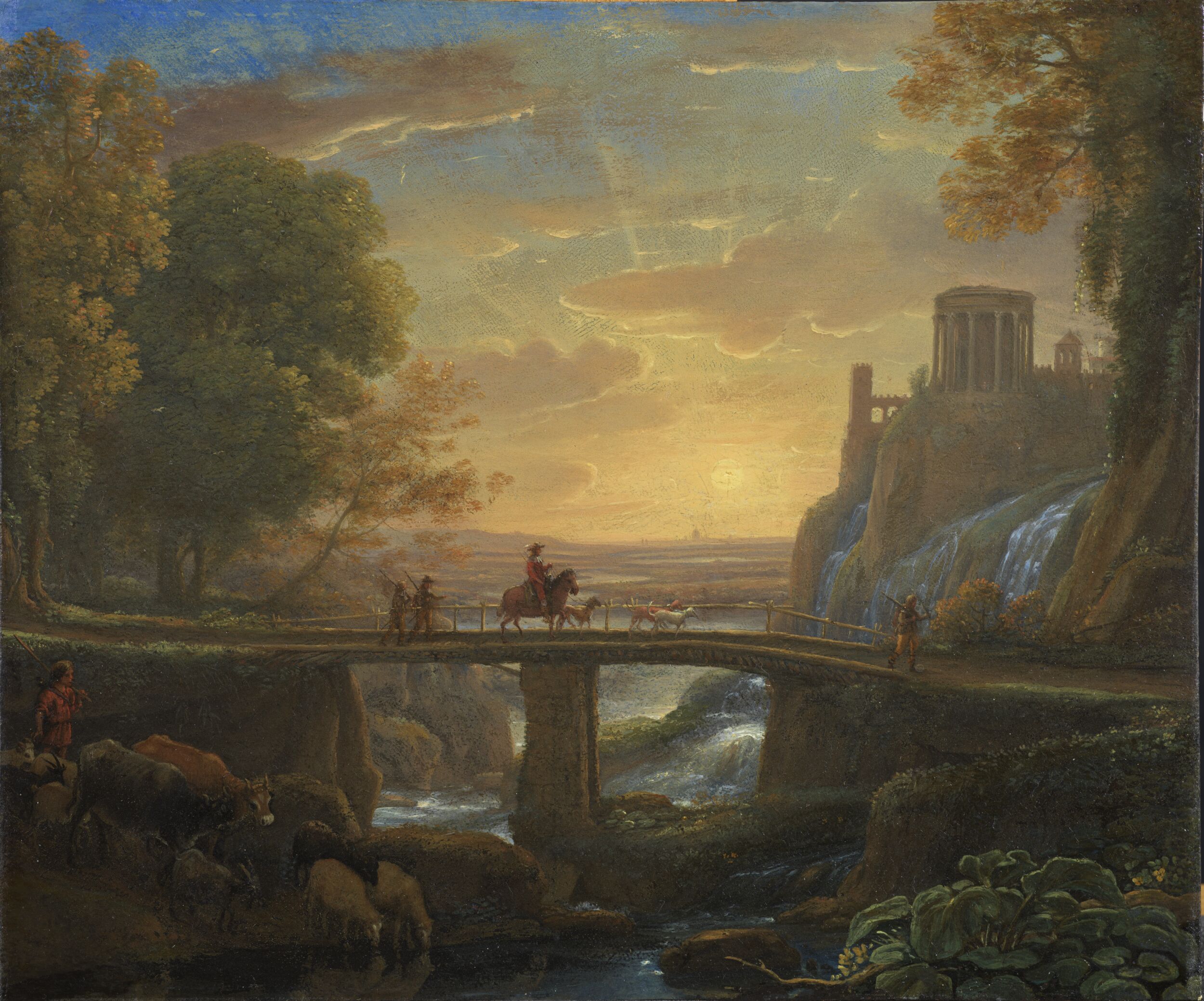Landscape with an Imaginary View of Tivoli by Claude Lorrain