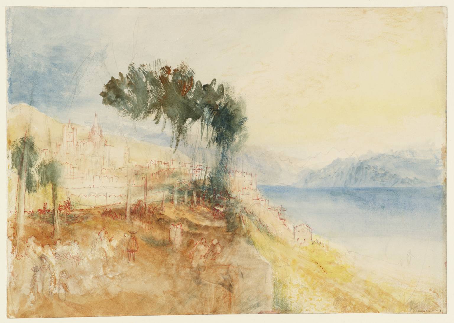 Lausanne and Lake Geneva, from the West by Joseph Mallord William Turner