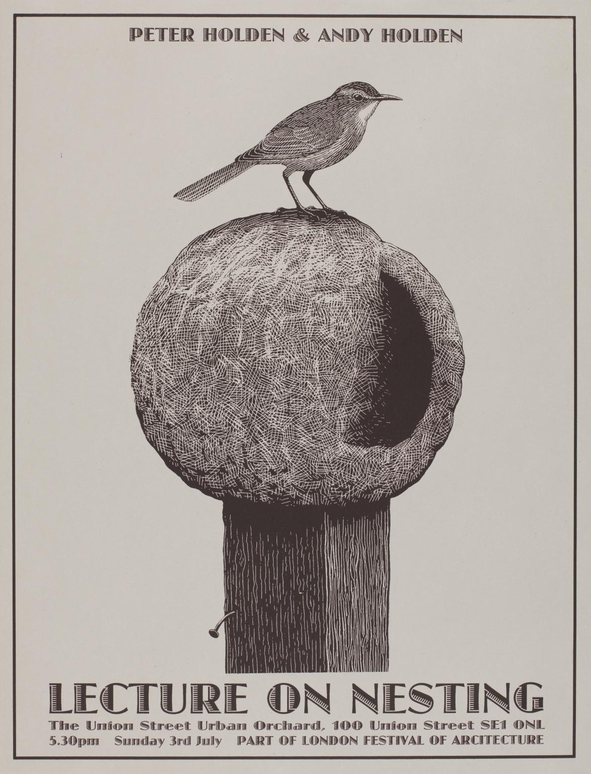 Lecture on Nesting (London Festival of Architecture) by Andy Holden