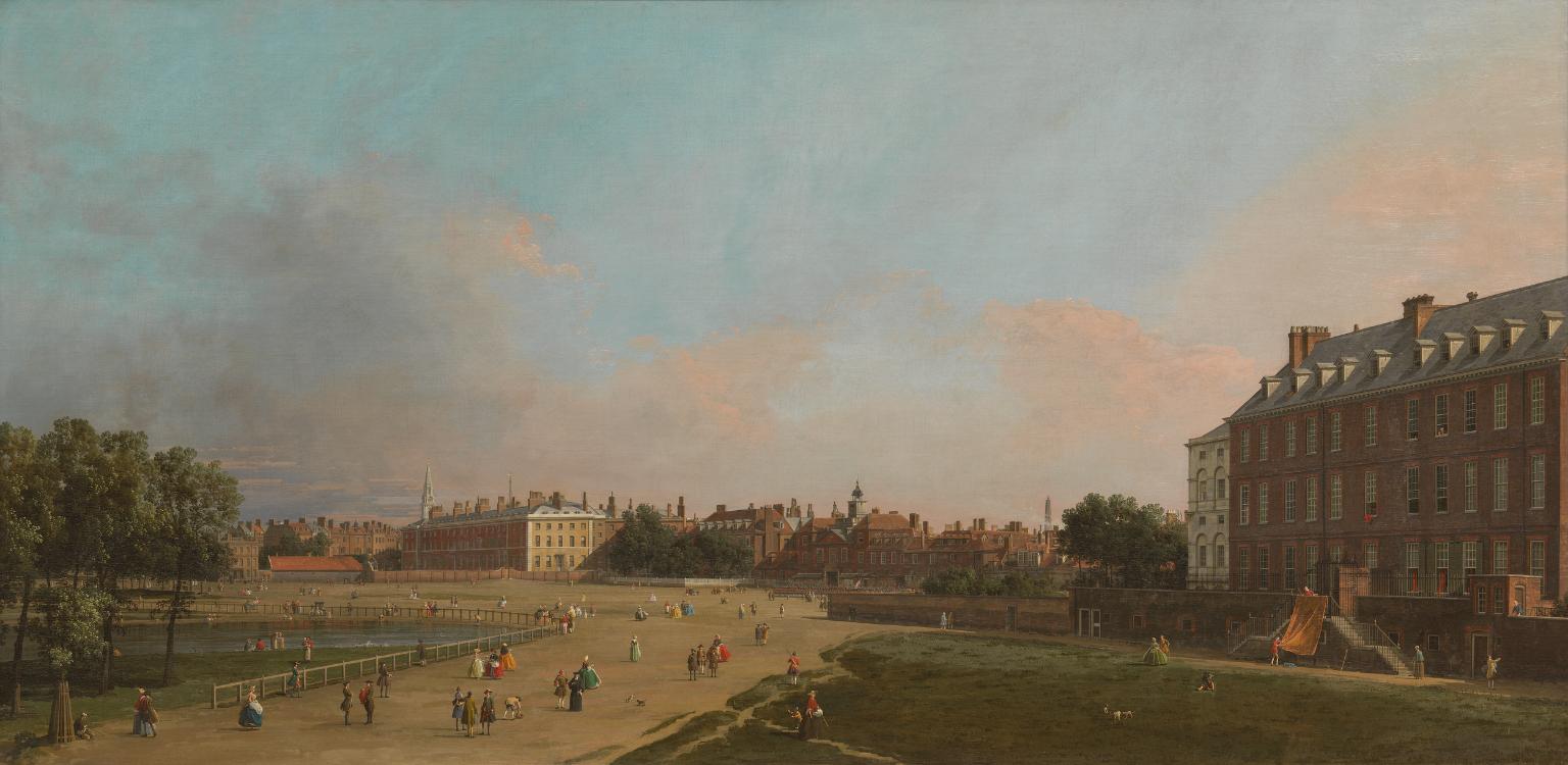 London: The Old Horse Guards from St James’s Park by Canaletto (Giovanni Antonio Canal)