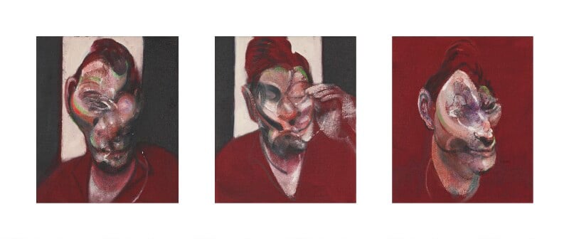 Lucian Freud ('Three Studies for Portrait of Lucian Freud') by Francis Bacon