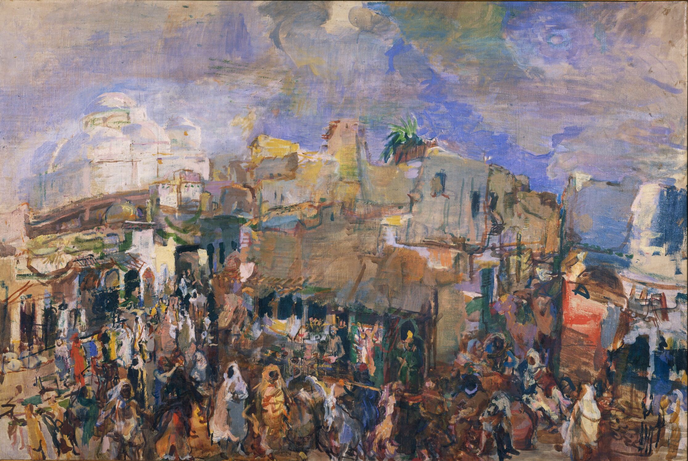 Market in Tunis by Oskar Kokoschka