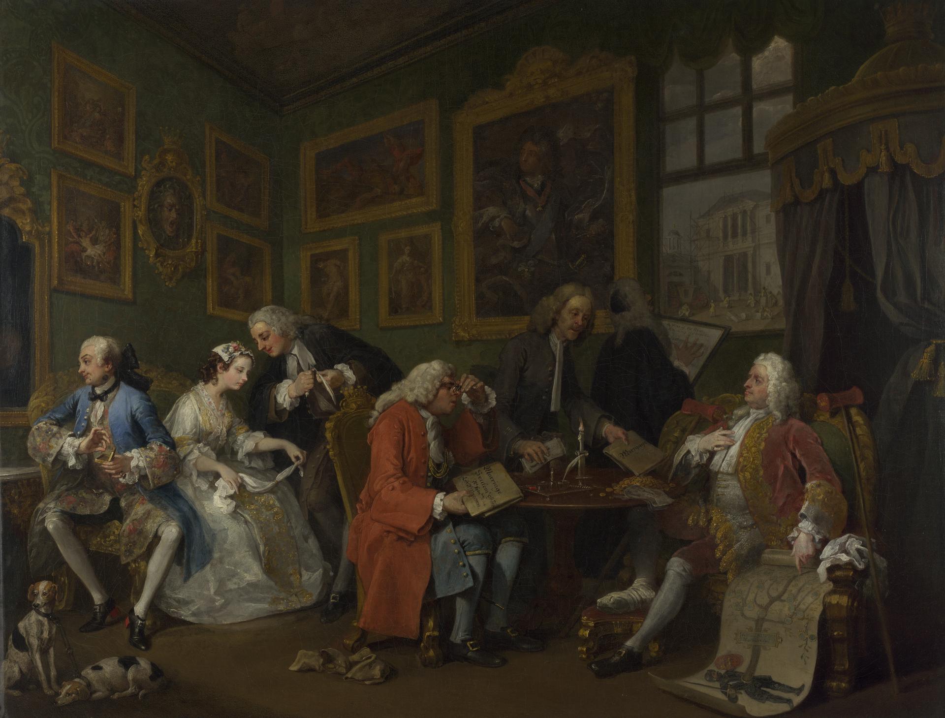 Marriage A-la-Mode: 1, The Marriage Settlement by William Hogarth