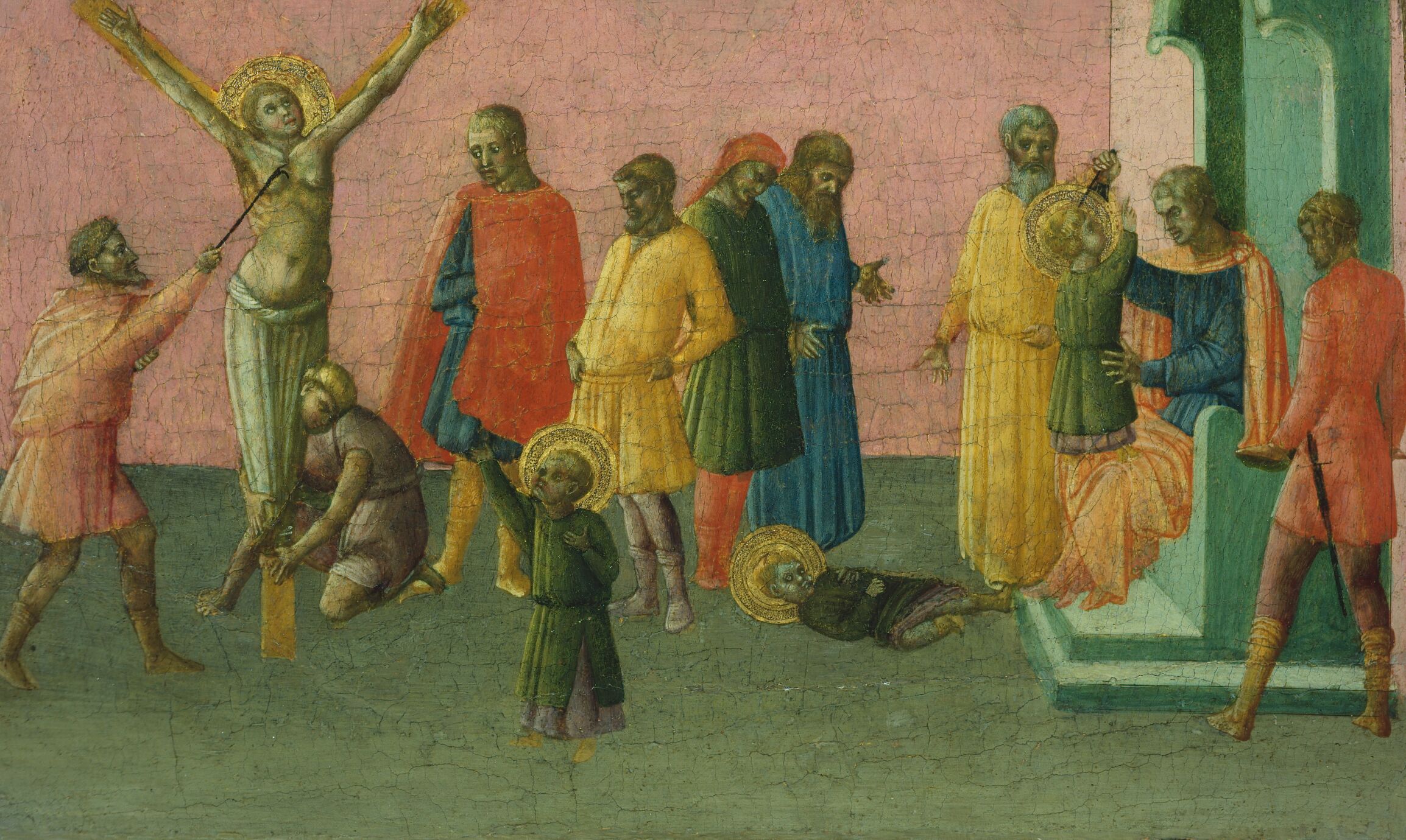 Martyrdom of the Saints (right panel) by Borghese di Piero