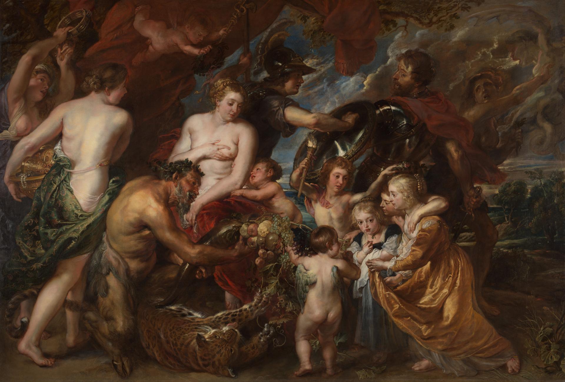 Minerva protects Pax from Mars ('Peace and War') by Peter Paul Rubens