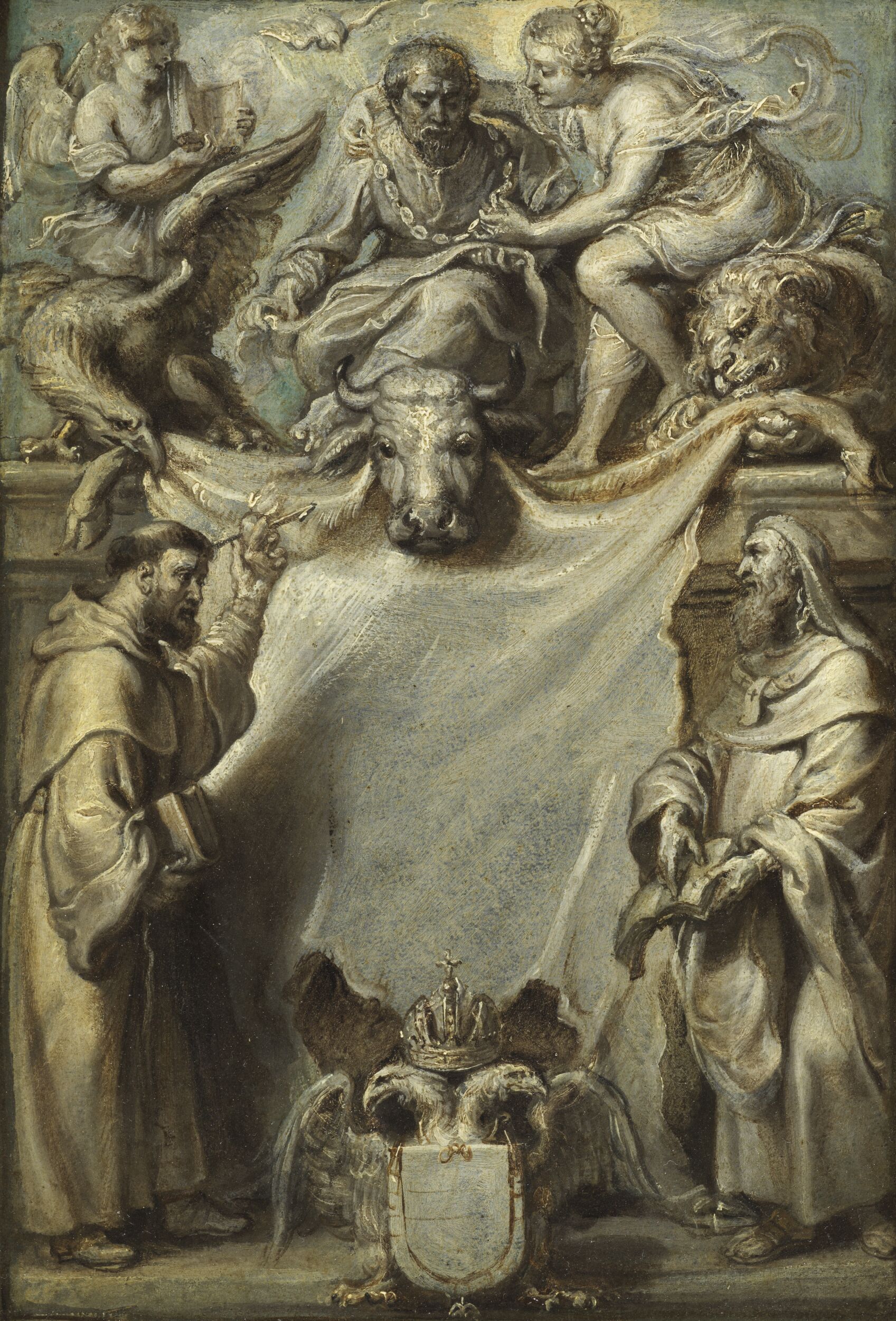Modello for the Title-Page to Corderius's "Commentaries on Saint Luke" by Peter Paul Rubens