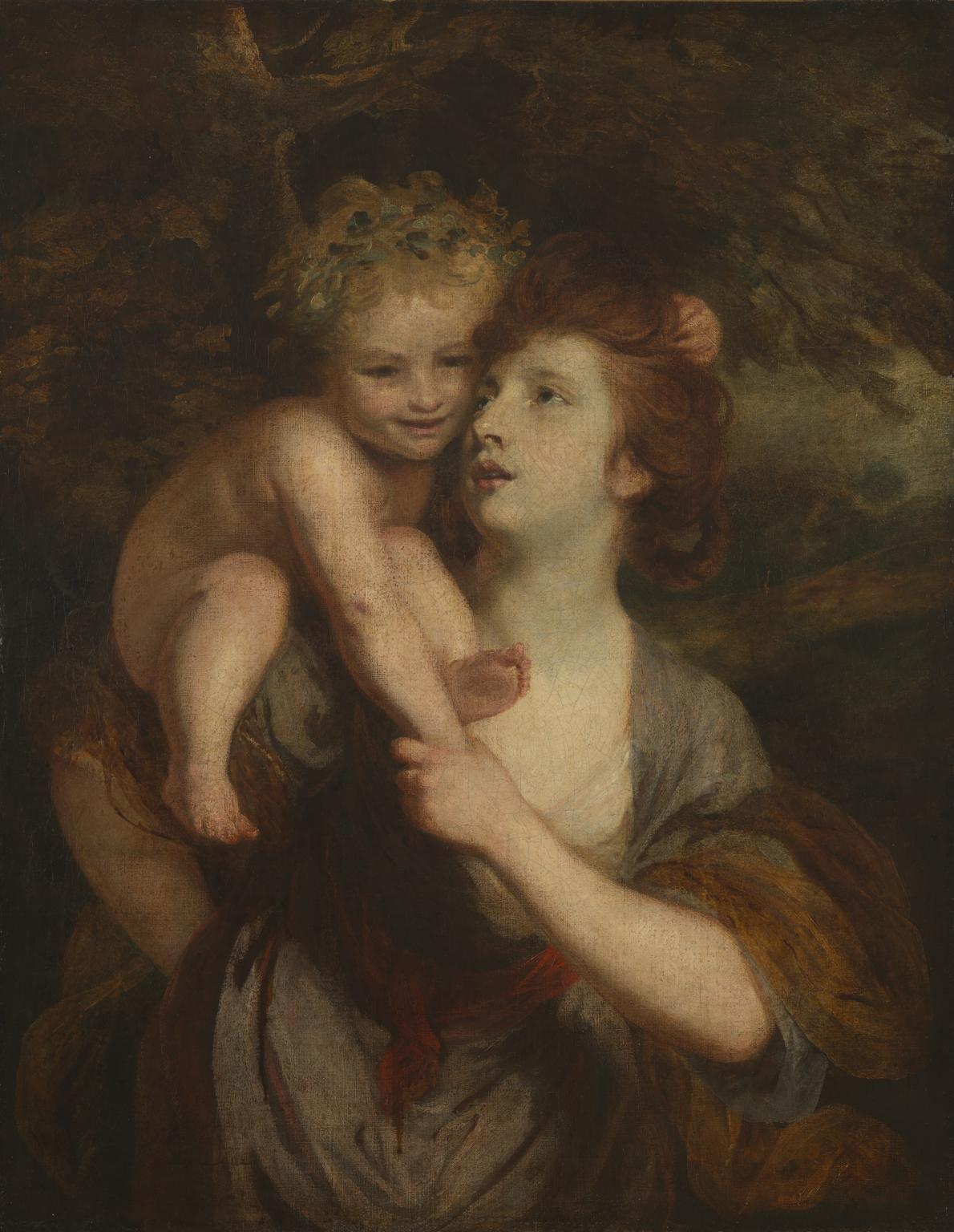 Mrs Hartley as a Nymph with a Young Bacchus by Sir Joshua Reynolds