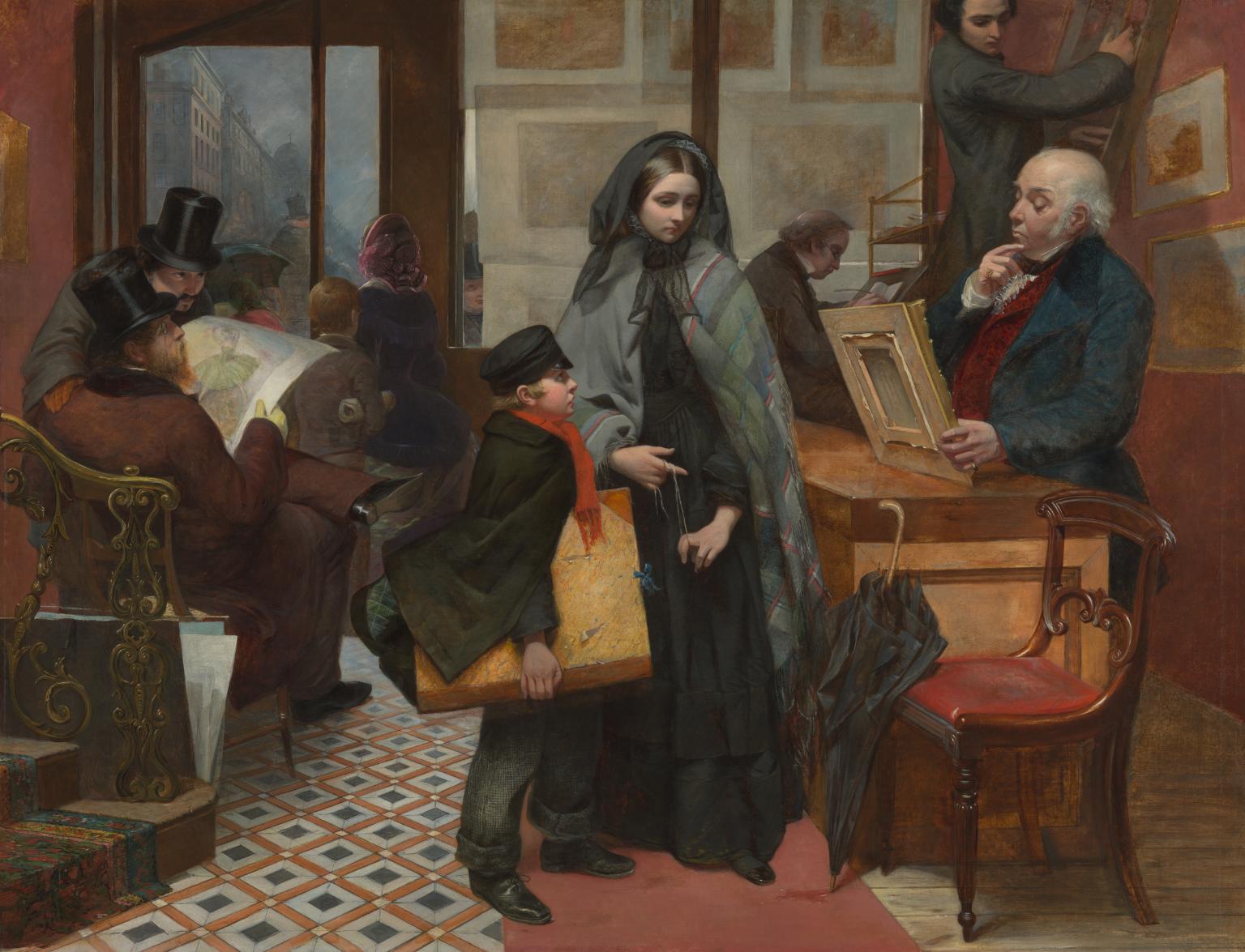 Nameless and Friendless. “The rich man’s wealth is his strong city, etc.” - Proverbs, x, 15 by Emily Mary Osborn