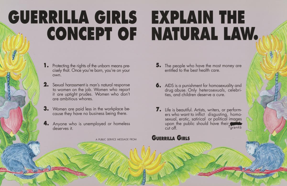 Natural Law by Guerrilla Girls