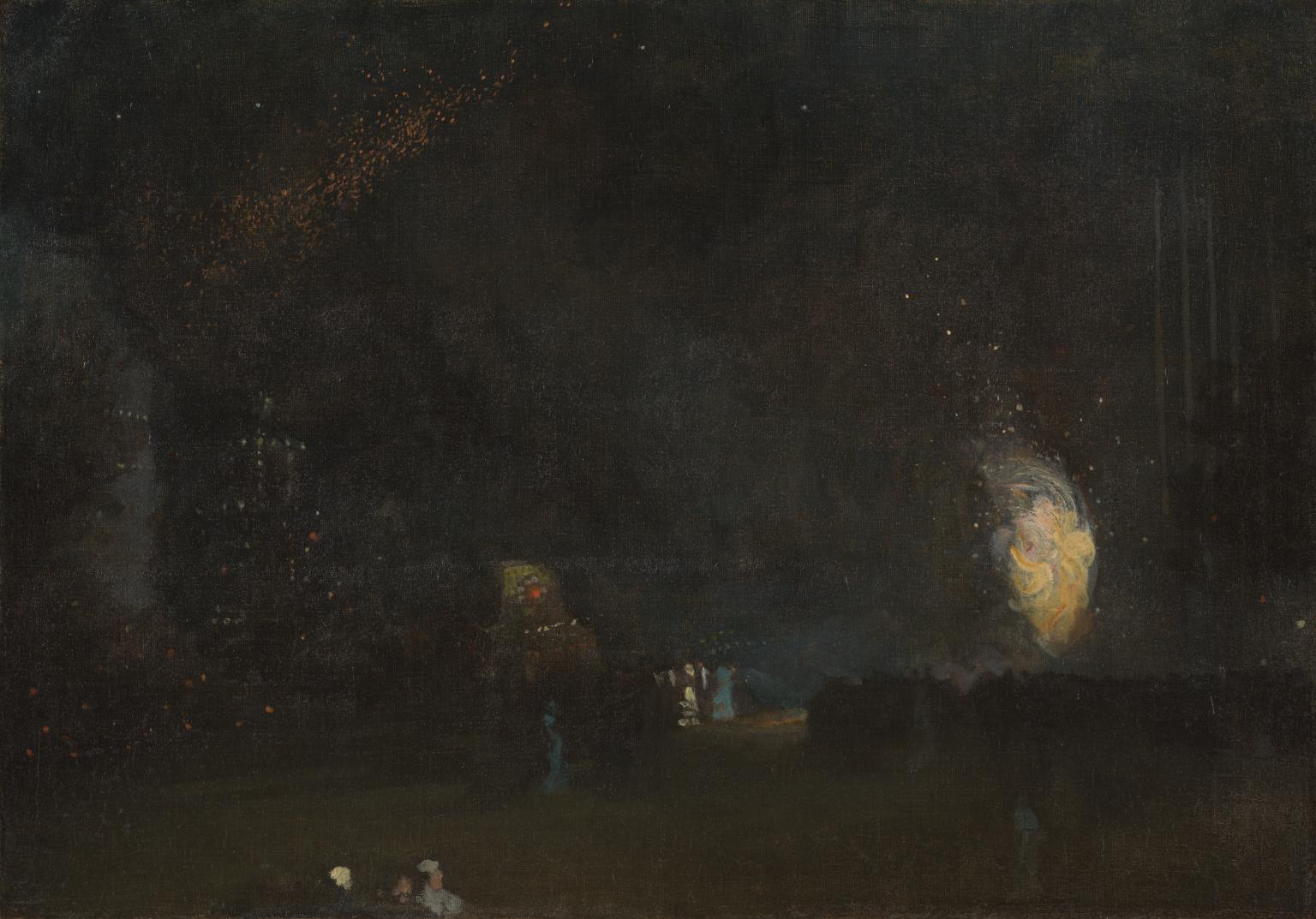 Nocturne: Black and Gold - The Fire Wheel by James McNeill Whistler