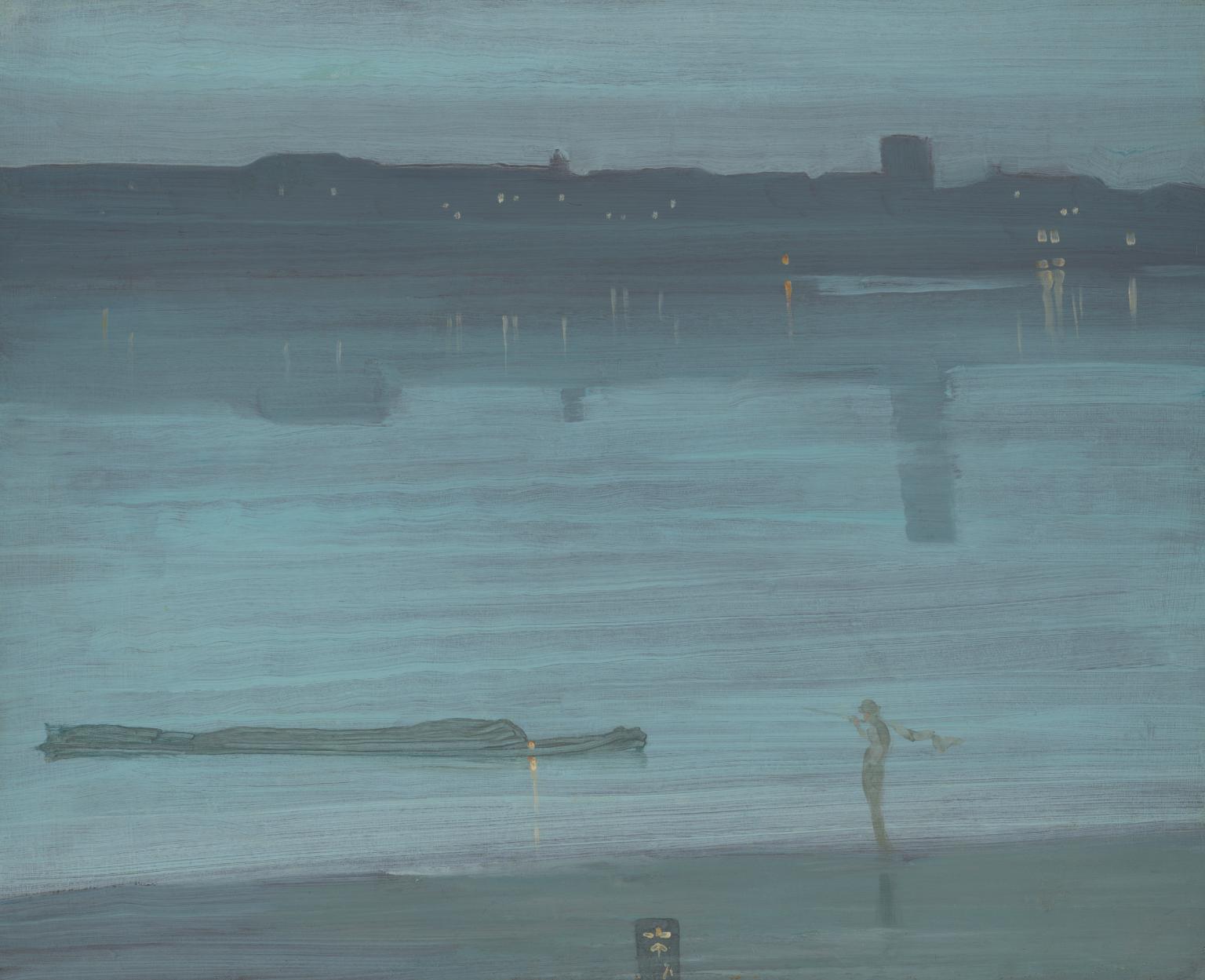 Nocturne: Blue and Silver - Chelsea by James McNeill Whistler