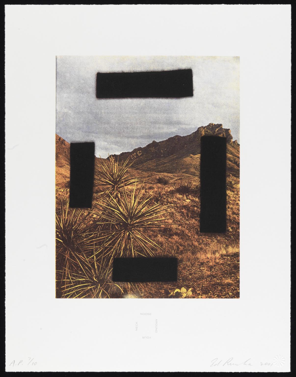 Noose Around Your Neck (Country Cityscapes series) by Edward Ruscha