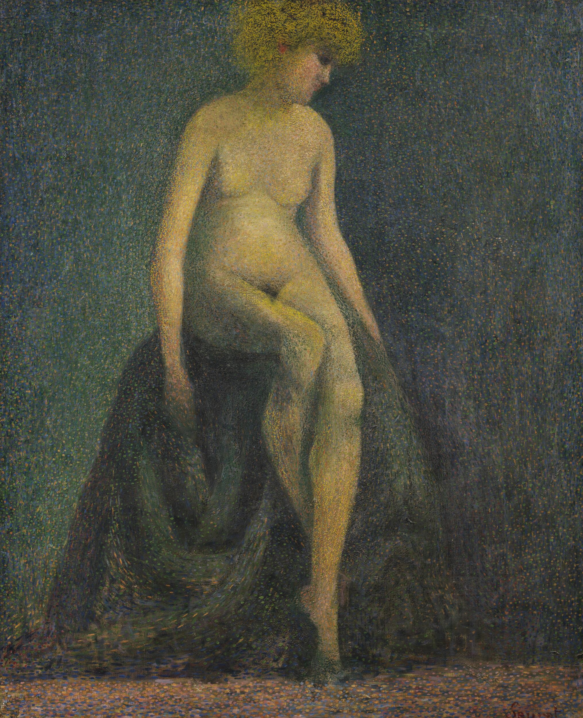 Nude with Blonde Hair by Georges Seurat