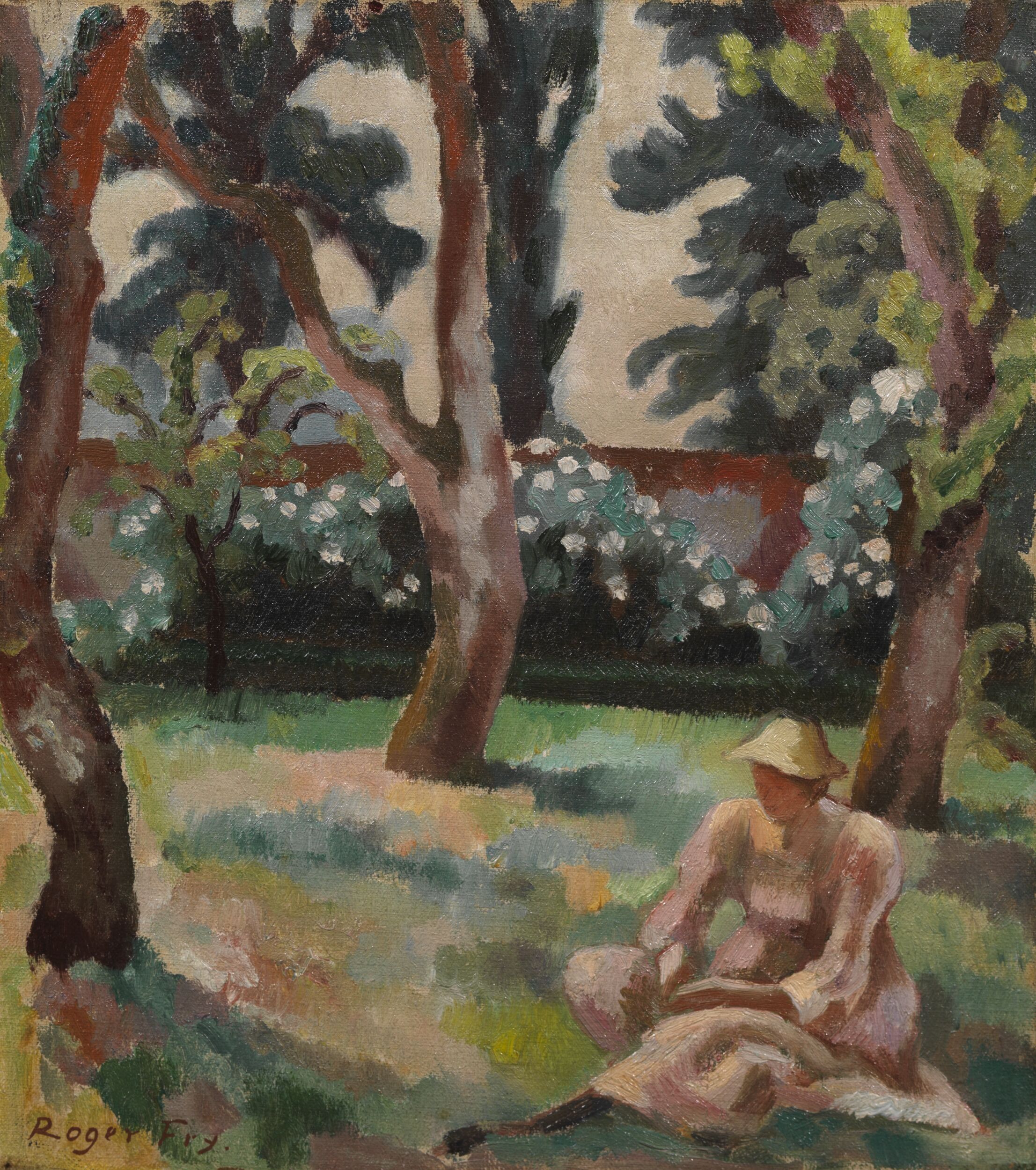 Orchard, Woman seated in a Garden by Roger Eliot Fry