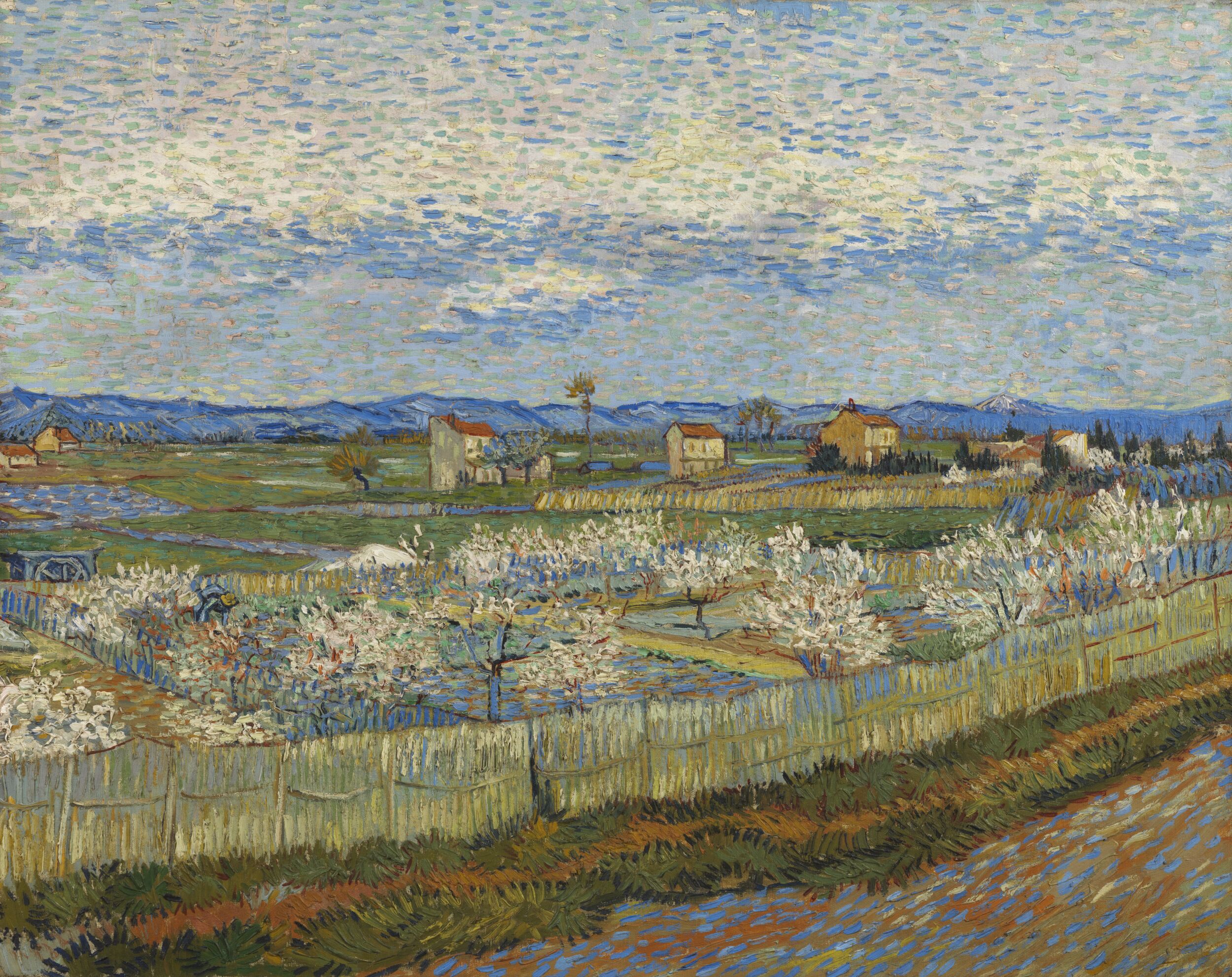 Peach Trees in Blossom by Vincent van Gogh