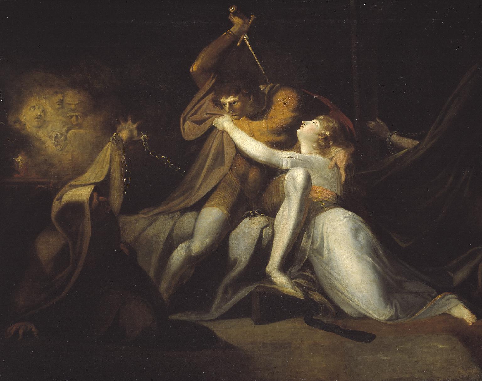 Percival Delivering Belisane from the Enchantment of Urma by Henry Fuseli