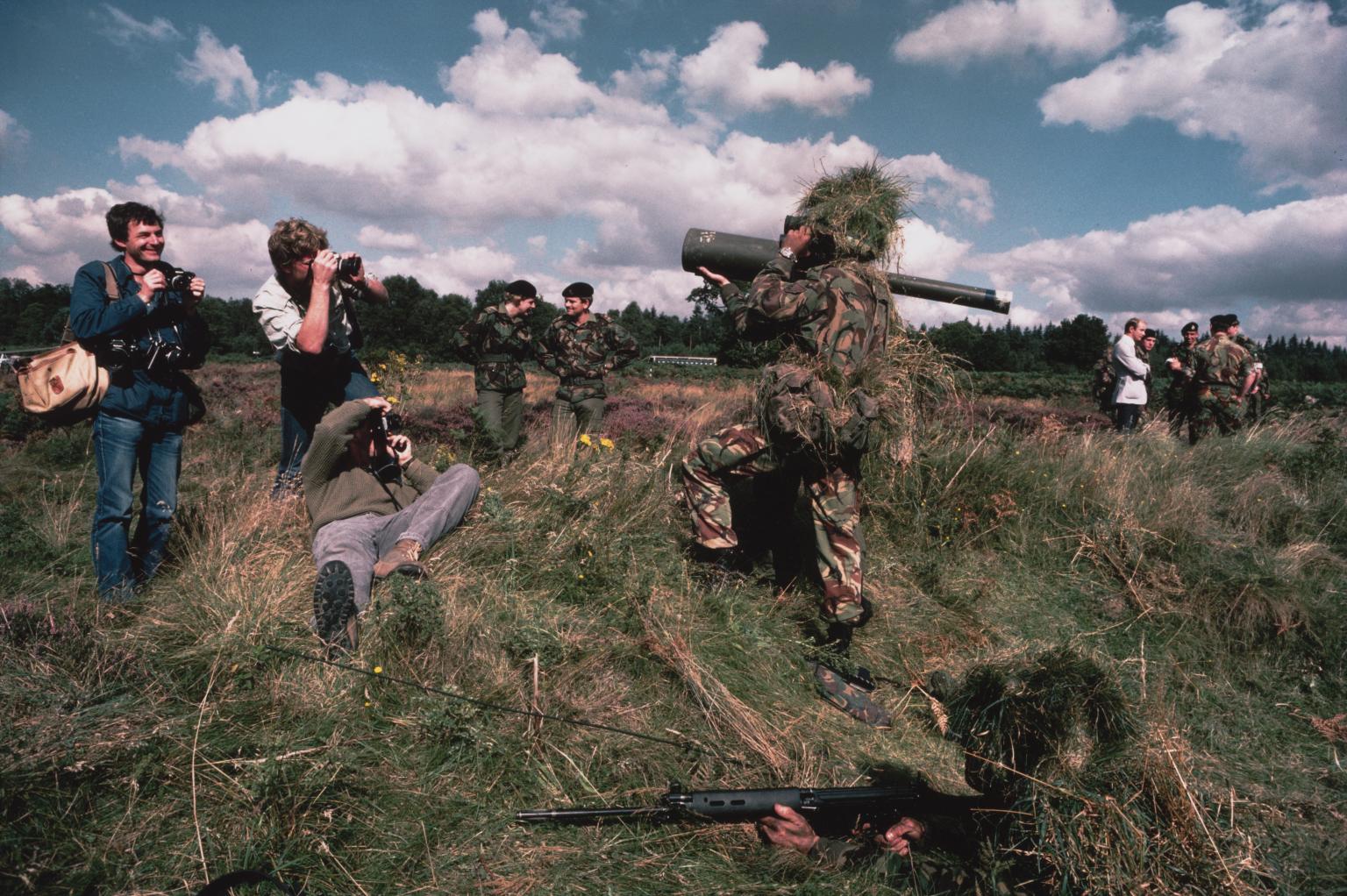 Photo-opportunity During Territorial Army Exercise by Chris Steele-Perkins
