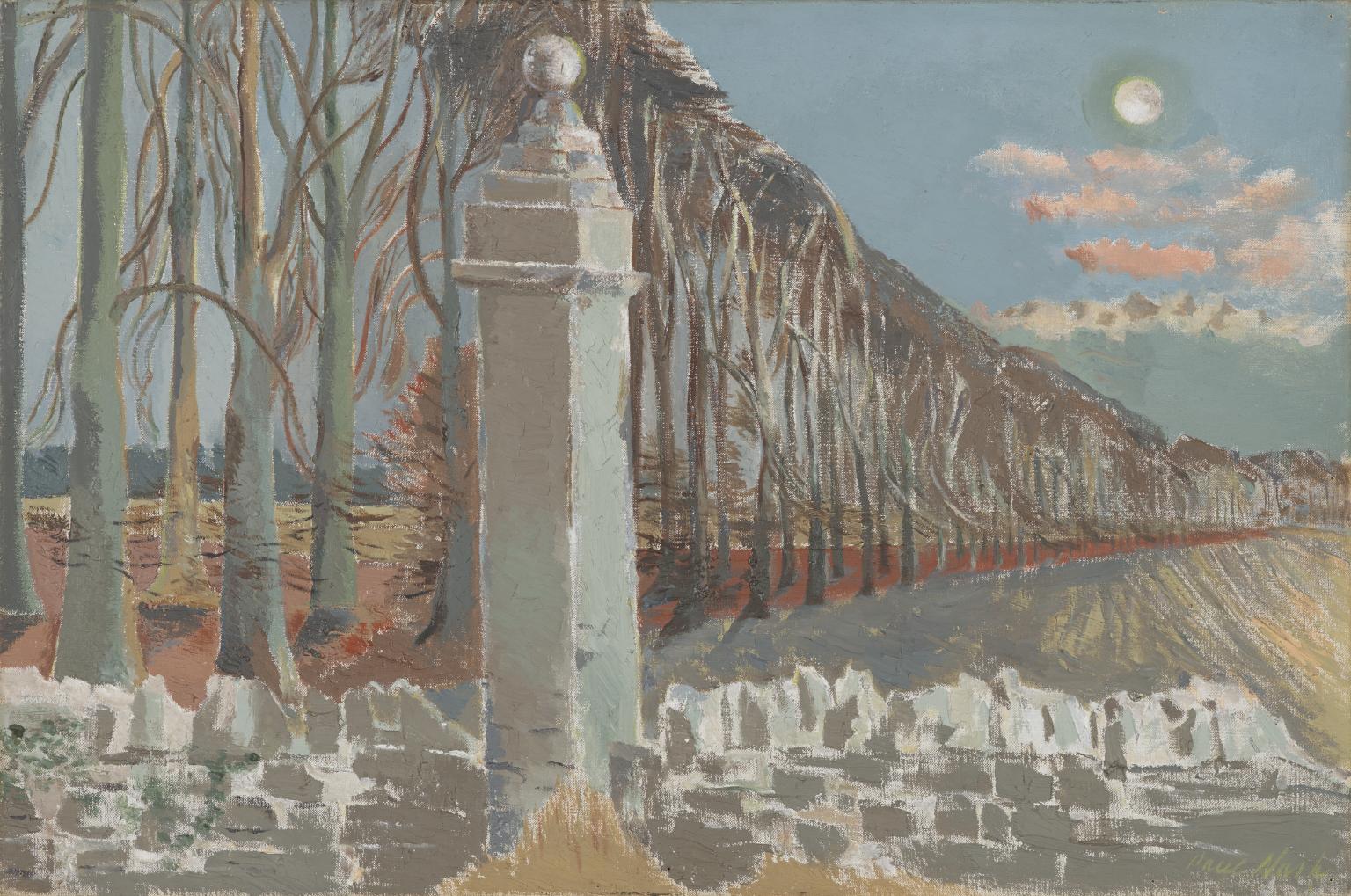 Pillar and Moon by Paul Nash